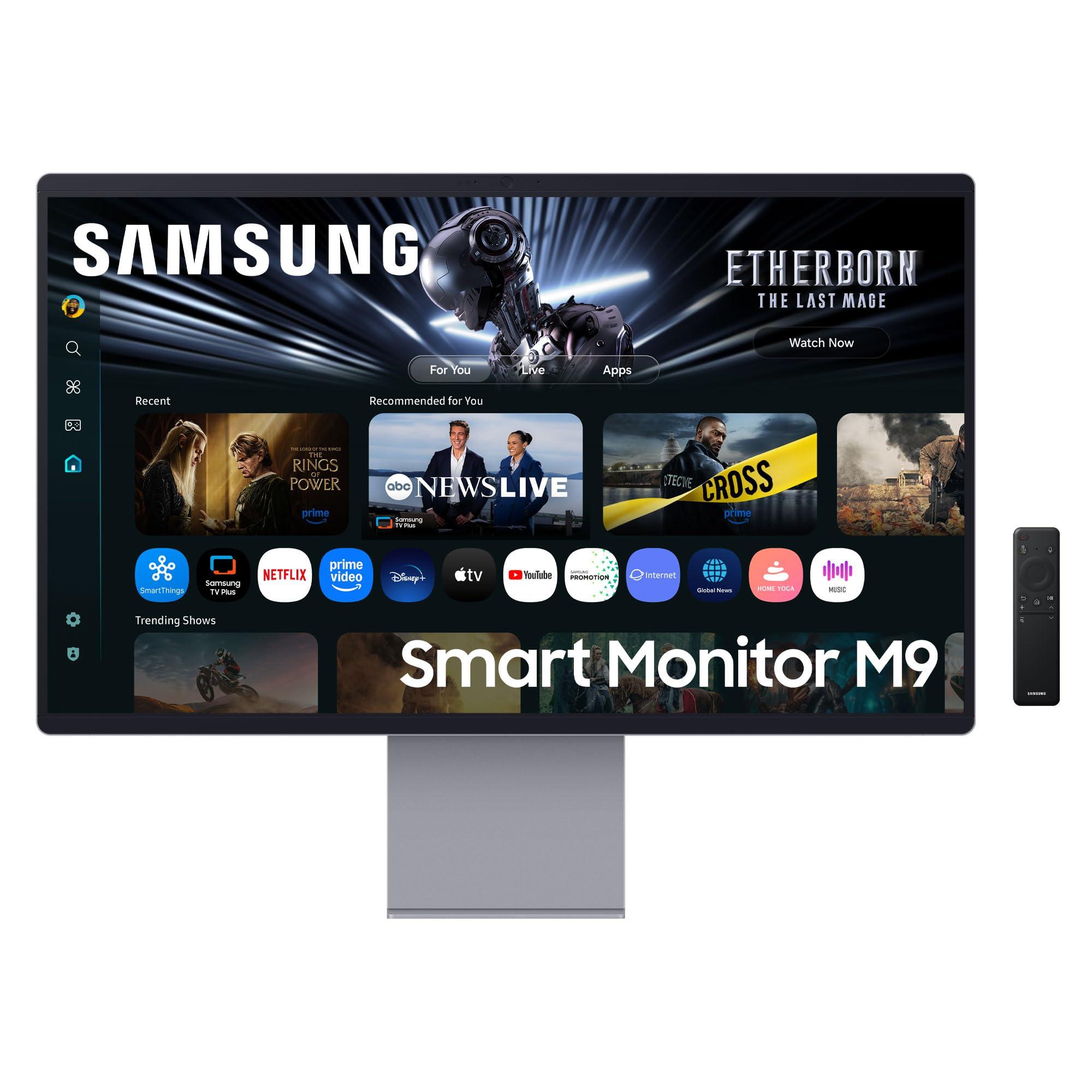 samsung-smart-monitor-m9-s32fm900-flat-32-3840x2160-uhd-4k-smart-hub-con-ai-pannello-qd-oled-office-365-gaming-hub-speaker-integrati-telecomando-wifi-hdmi-dp-usb-c
