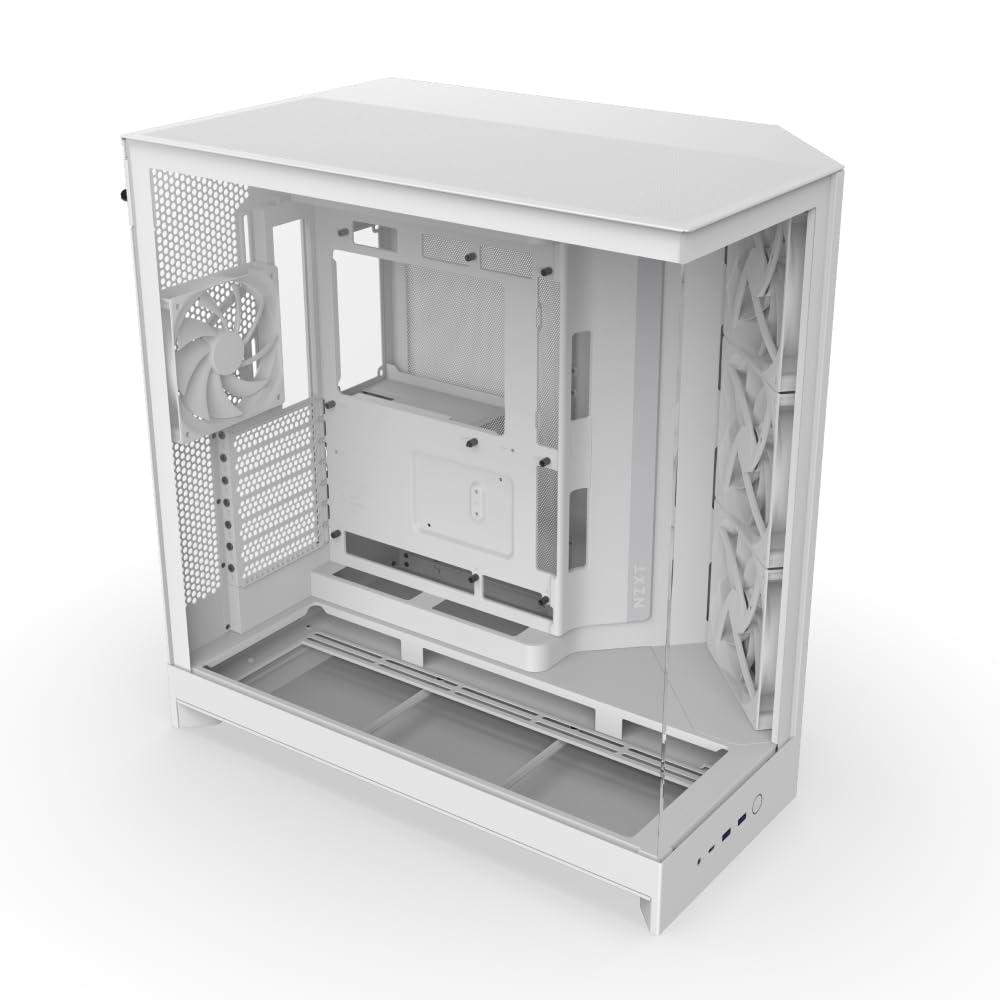 nzxt-h9-flow-2025-grande-case-pc-atx-mid-tower-a-doppia-camera-con-flusso-d-aria-include-3-ventole-da-140mm-e-1-da-120mm-supporto-radiatore-da-420mm-vetro-temperato-bianco