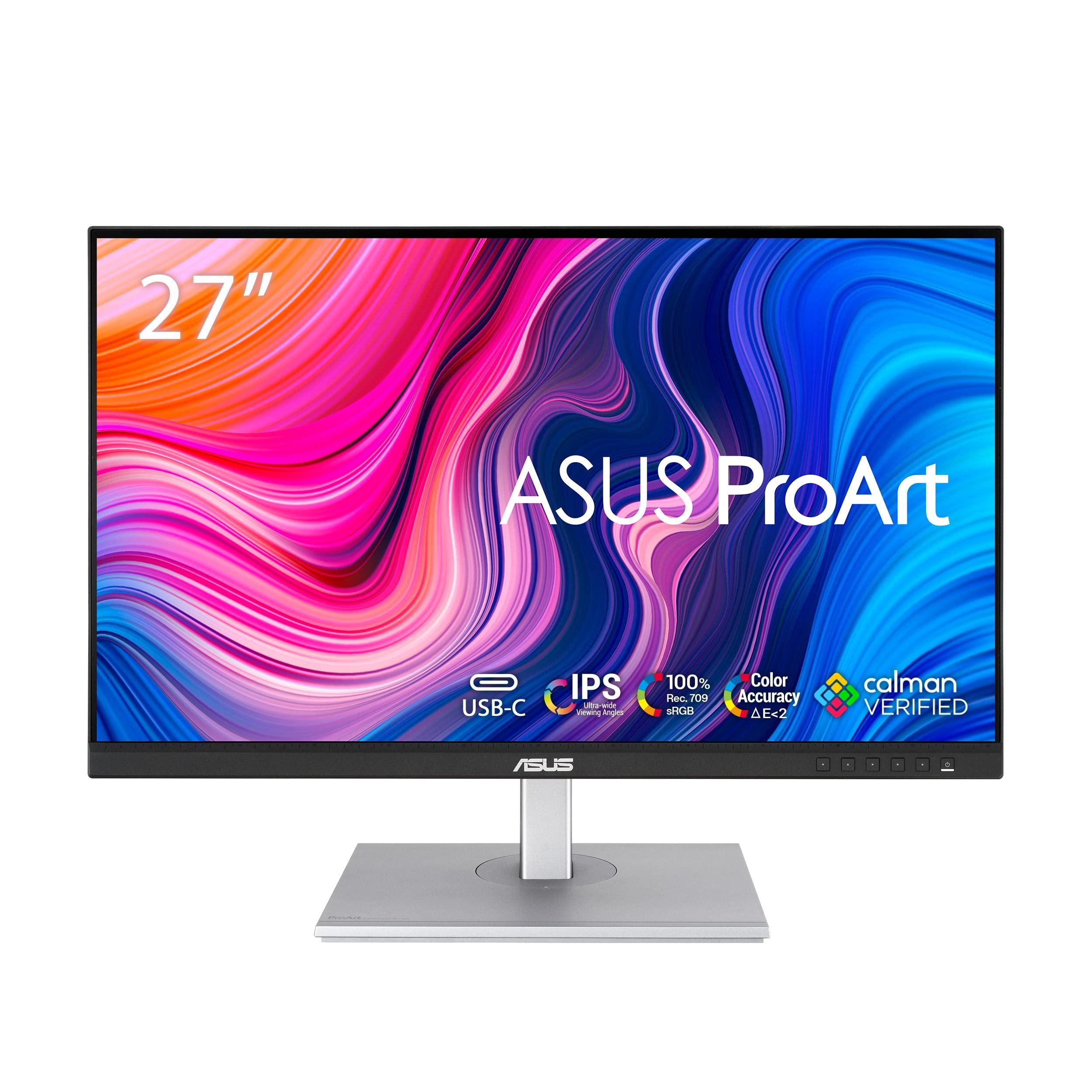 asus-proart-display-pa278cv-monitor-professionale-27-pollici-ips-wqhd-2560x1440-100-srgb-color-accuracy-delta-e-2-calman-verified-usb-c-displayport-daisy-chain-stand-ergonomico-nero