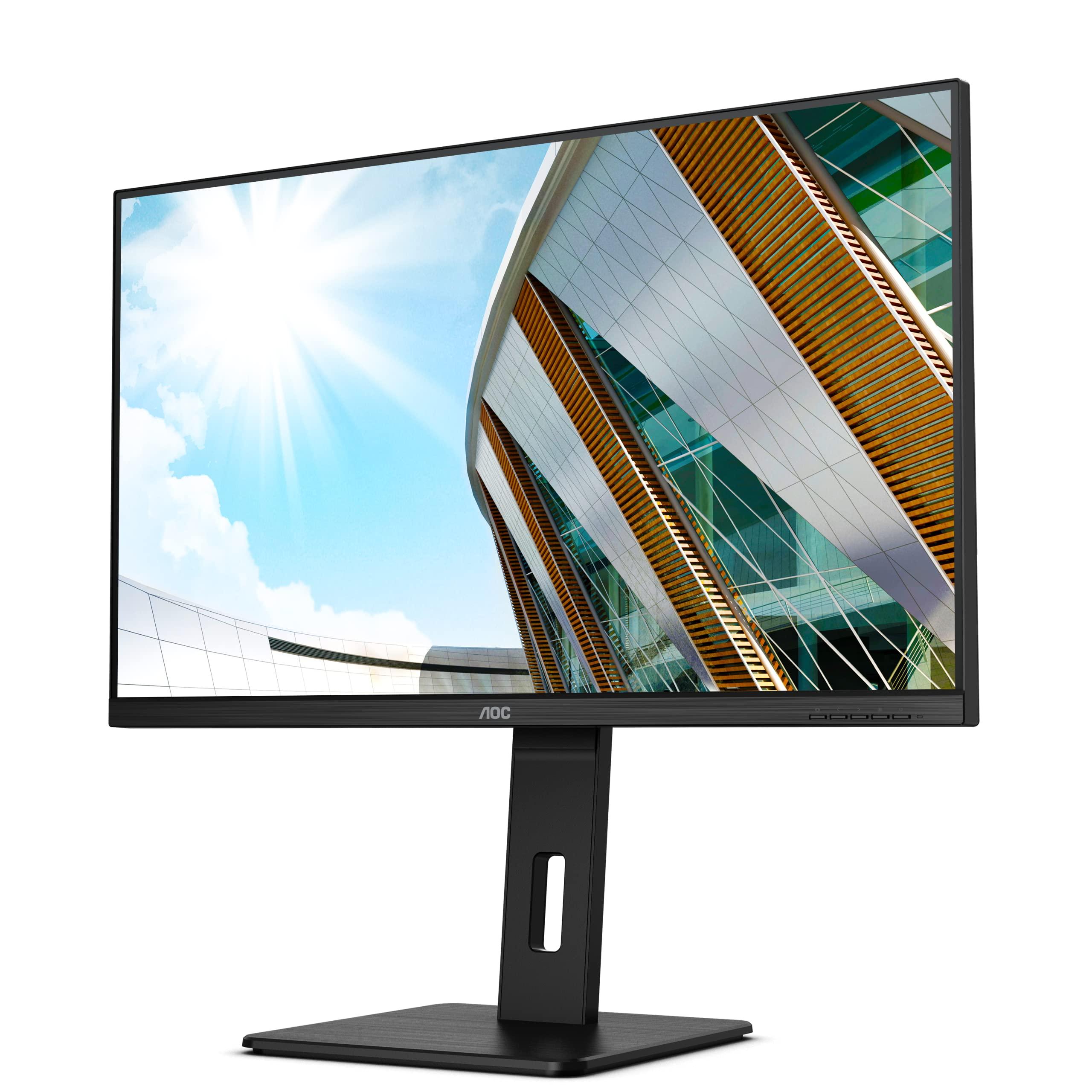 aoc-u32p2-monitor-uhd-da-32-pollici-regolabile-in-altezza-3840-x-2160-75-hz-hdmi-2-0-displayport-hub-usb-colore-nero