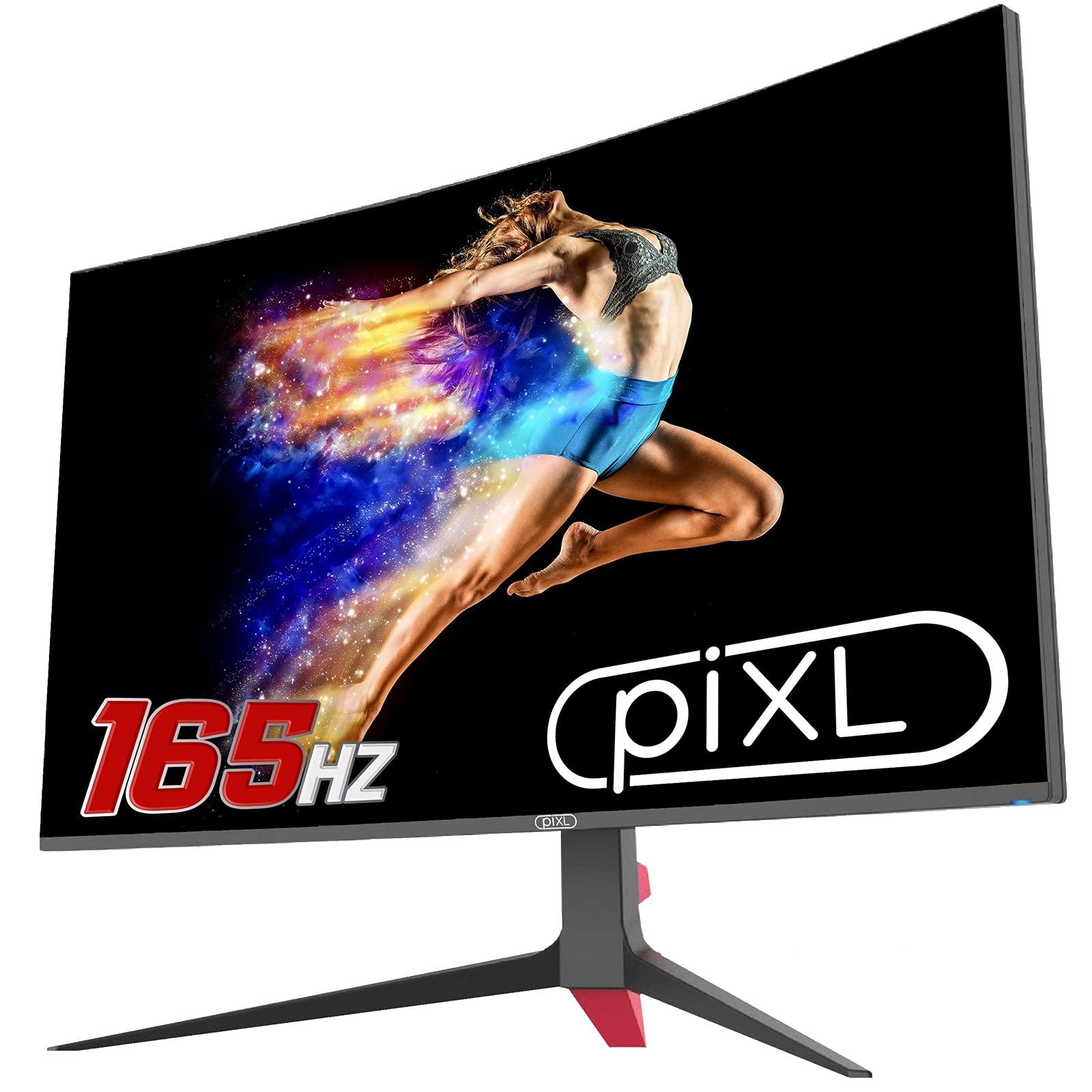 pixl-cm32gf5-monitor-curvo-da-32-144-hz-165-hz-tempo-di-risposta-5-ms-senza-cornice-freesync-g-sync-1920-x-1080-full-hd-displayport-hdmi-montaggio-vesa-finitura-nera