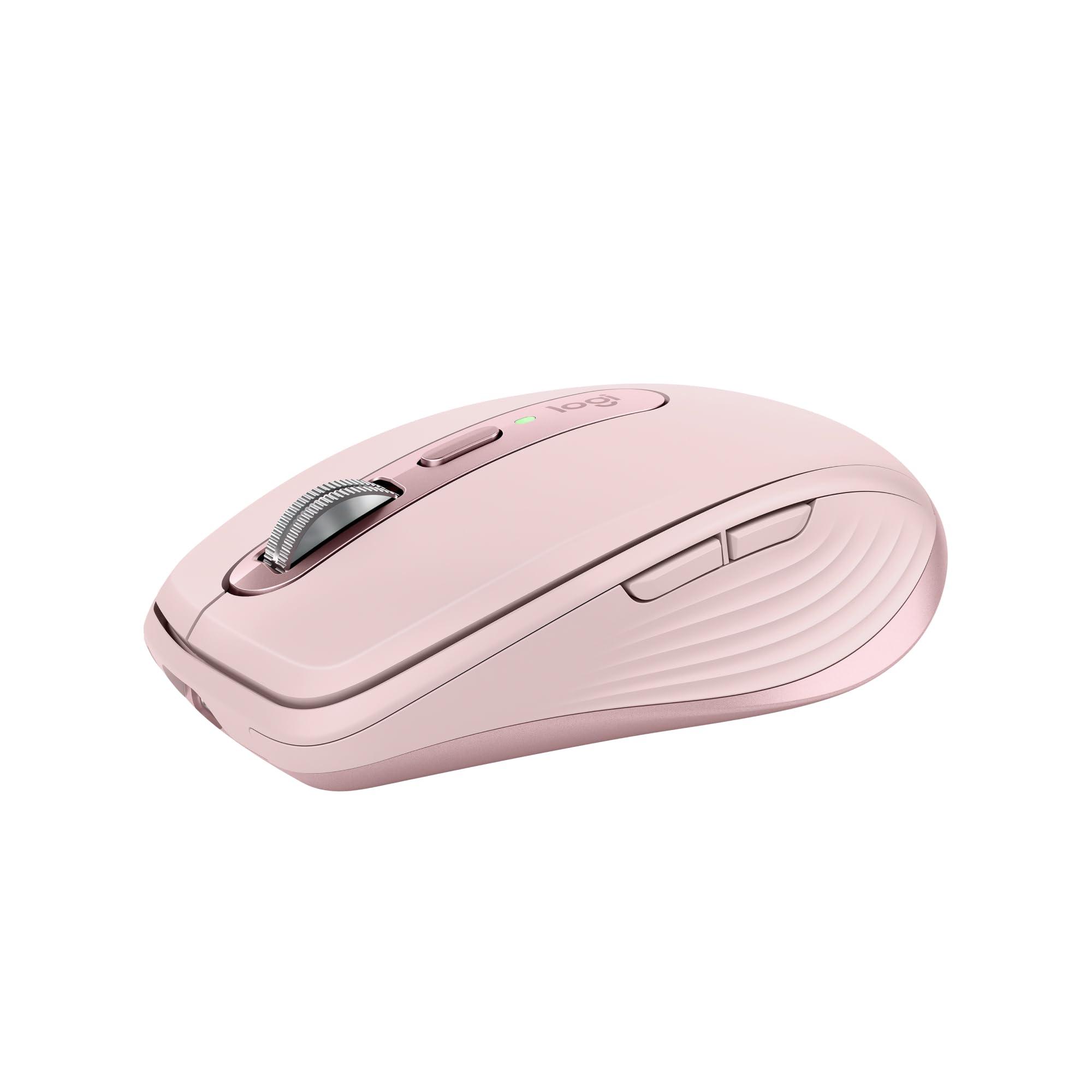 logitech-mx-anywhere-3s-mouse-wireless-compatto-scorrimento-veloce-tracciamento-8k-dpi-clic-silenzioso-pulsanti-programmabili-usb-c-bluetooth-pc-windows-linux-chrome-mac-rosa