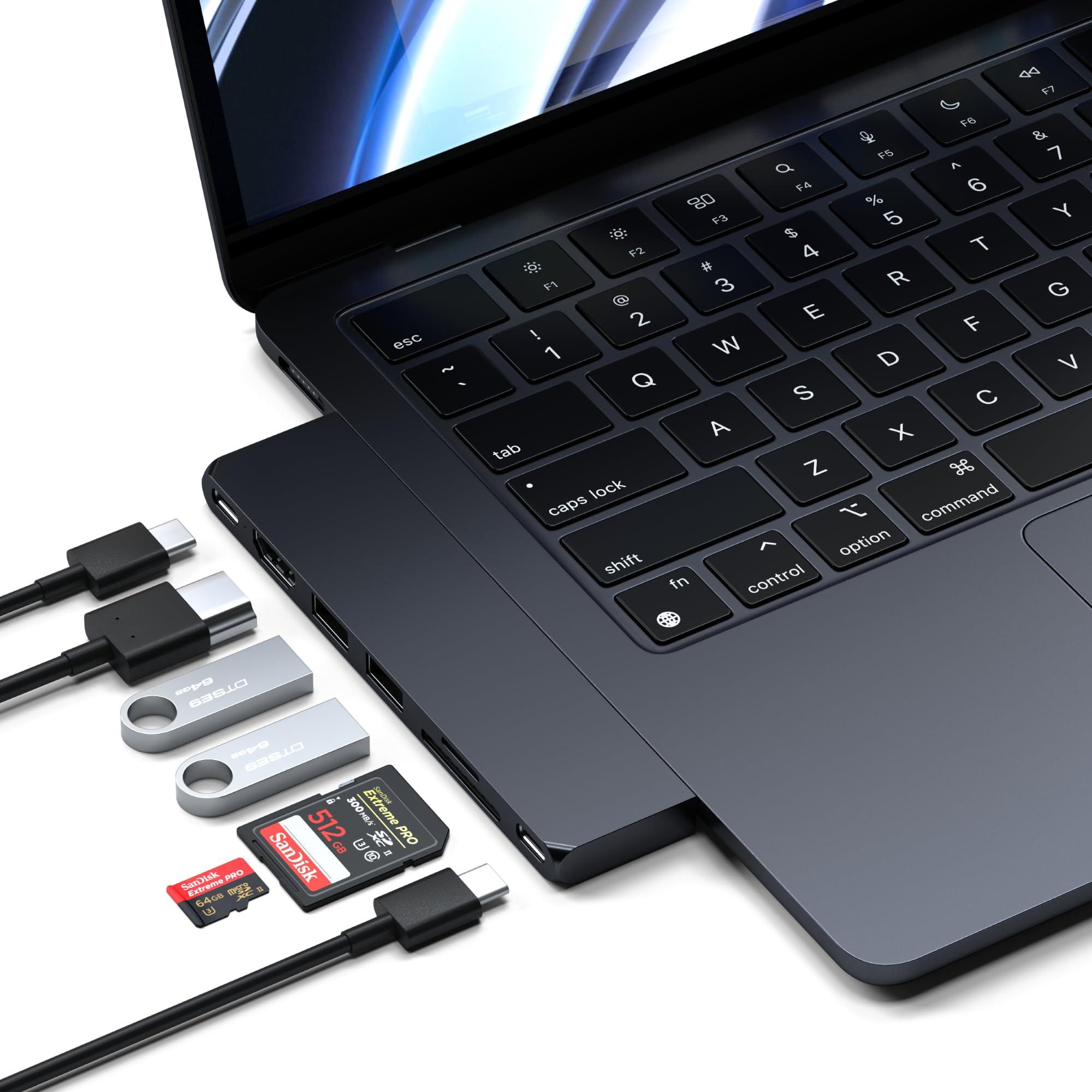 satechi-7-in-1-usb4-pro-slim-usb-c-hub-fino-a-6k-a-60hz-ricarica-pd-da-100w-trasferimento-dati-veloce-usb-3-2-gen2-hdmi-4k-lettori-di-schede-sd-microsd-per-macbook-air-e-pro-mezzanotte