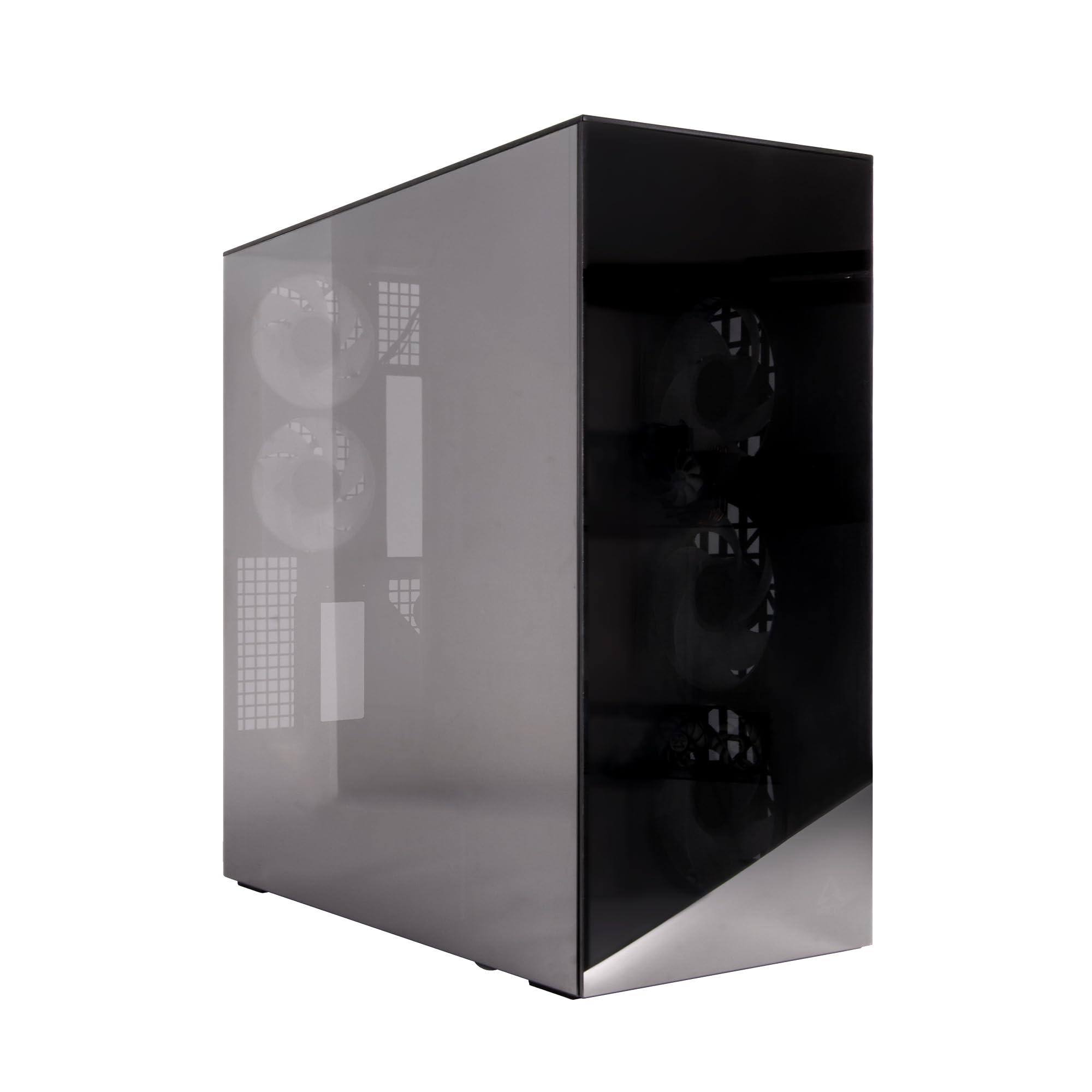 arctic-xtender-vg-black-mirror-glass-con-supporto-verticale-per-gpu-case-per-pc-vetro-specchiato-supporto-per-radiatore-2-x-420-mm-torre-midi-e-atx-5x-ventole-a-rgb-preinstallate-nero