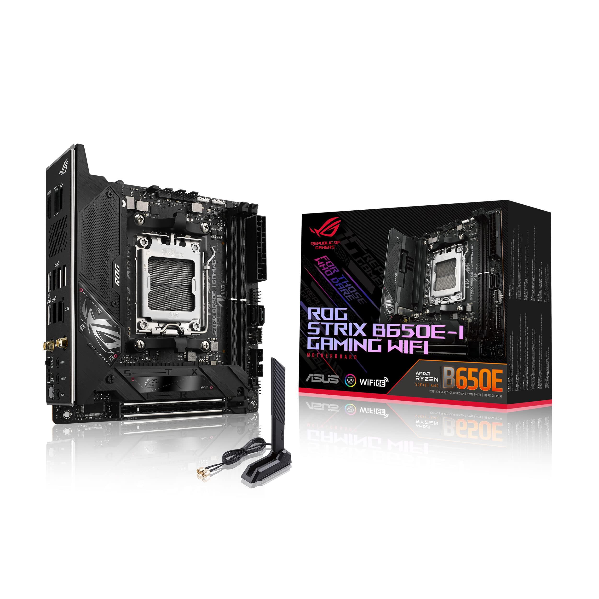 asus-rog-strix-b650e-i-gaming-wifi-scheda-madre-gaming-mini-itx-am5-ryzen-9000-8000-7000-amd-b650-ddr5-pci-5-0-wifi-6e-802-11ax-2-5gb-lan-2xm-2-2xsata-6gb-s-aura-sync-rgb