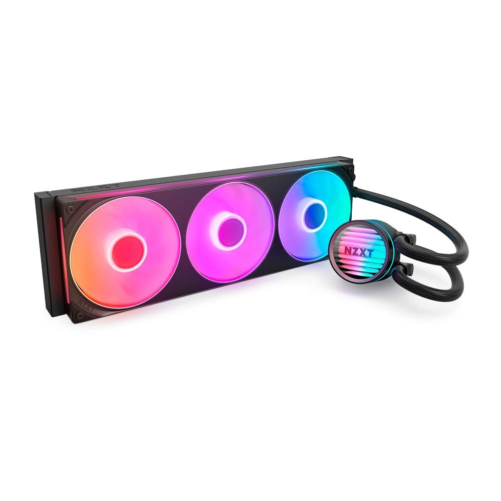 nzxt-kraken-core-360-rgb-dissipatore-aio-a-liquido-per-cpu-radiatore-360-mm-ventola-a-telaio-singolo-360-mm-compatibile-con-amd-am5-am4-e-intel-lga-1851-1700-1200-115x-nero