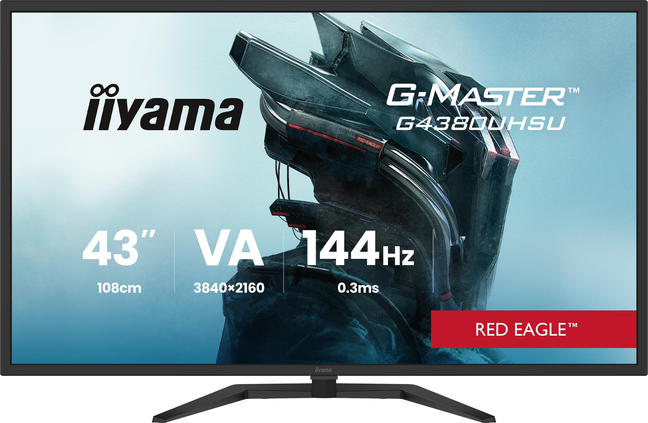 iiyama-g-master-g4380uhsu-b2-43-va-144-hz-0-3-ms-mprt-4k-uhd-freesync-premium-2-x-hdmi-2-1-dp-usb-usb-c-7-5-w-2-x-altoparlanti-da-7-w-telecomando