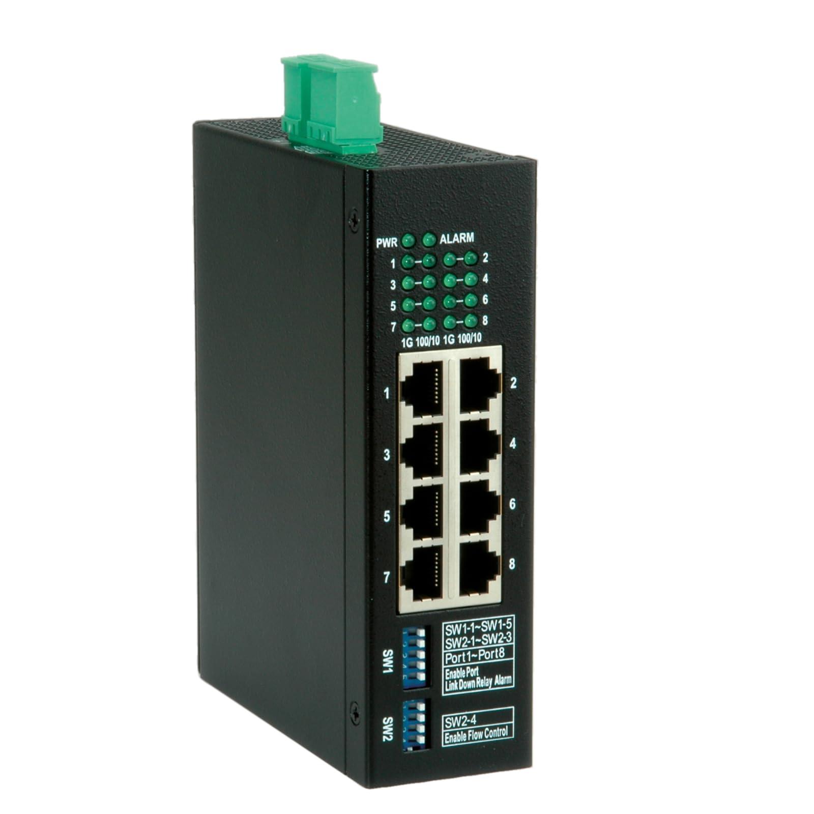 roline-switch-industriale-gigabit-8x-rj-45