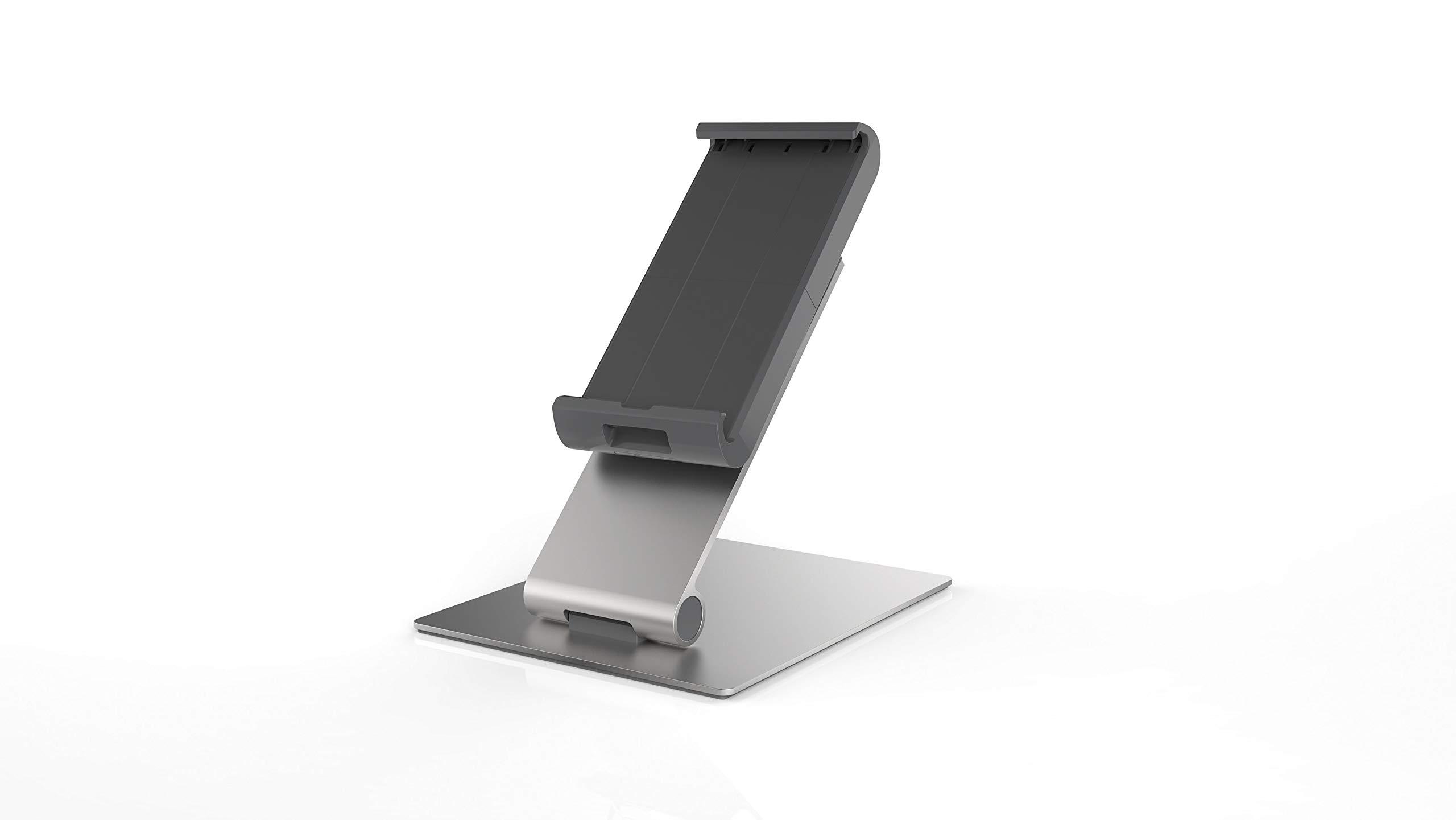 durable-893023-tablet-holder-table-porta-tablet-da-tavolo-braccio-inclinabile-slot-per-aggancio-cavo-antitaccheggio-155x242x183-mm-argento