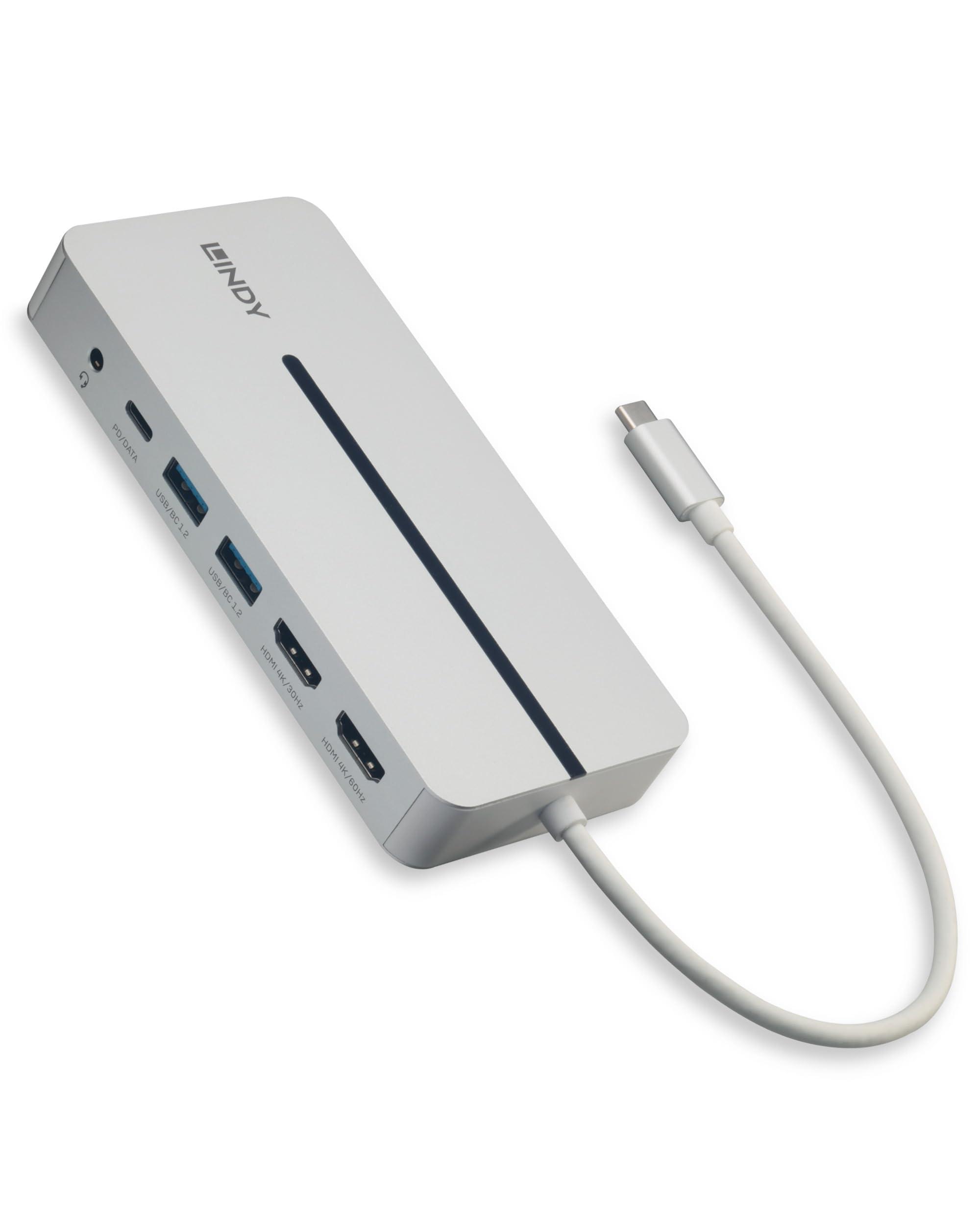 lindy-dst-mx-duo-usb-c-mini-docking-station-per-laptop-macbook-2-x-hdmi-4k-pd-3-0-100w-usb-3-2-gen-1-gigabit-ethernet-audio