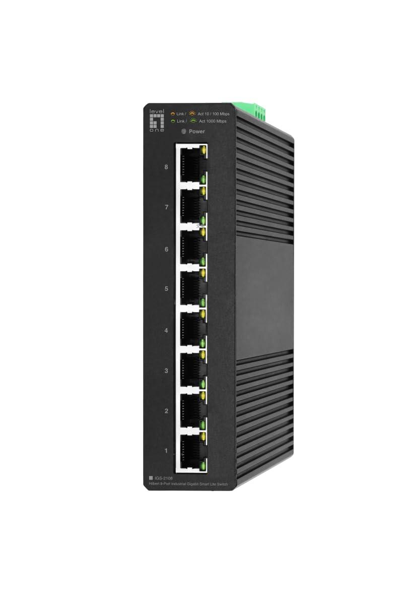 levelone-igs-2108-hilbert-switch-industriale-gigabit-smart-lite-a-8-porte