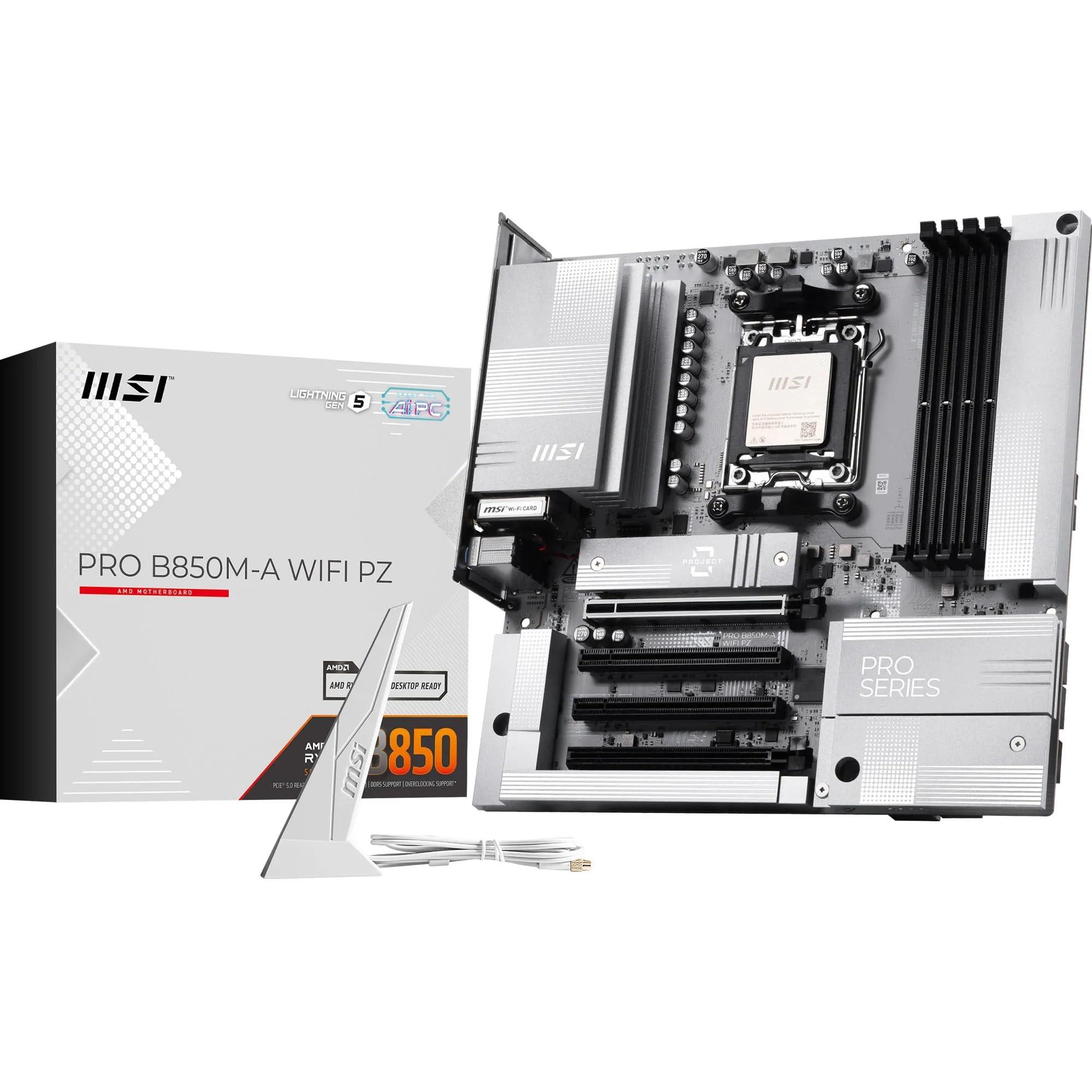 msi-pro-b850m-a-wifi-pz-scheda-madre-back-connect-matx-supporta-processori-amd-ryzen-9000-8000-7000-am5-ddr5-memory-boost-8200-mt-s-oc-pcie-5-0-x16-e-4-0-x4-m-2-gen5-wi-fi-7-5g-lan