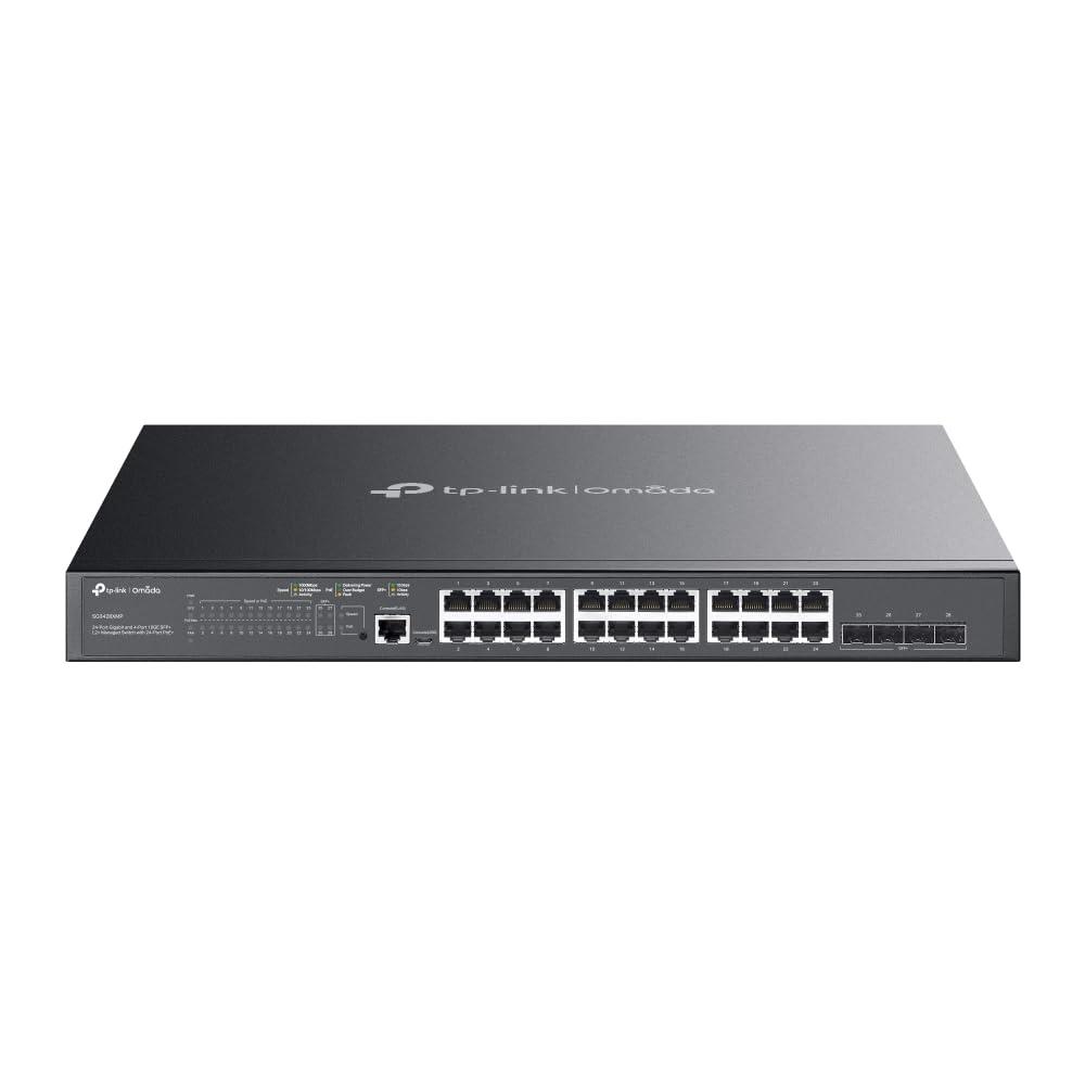 tp-link-switch-gestito-poe-24-porte-gigabit-l2-con-4-slot-10-g-sfp-10-g-uplink-384-watt-gestione-cloud-centrale-integrato-in-omada-sdn-supporto-ipv6-rete-sicuro-nero