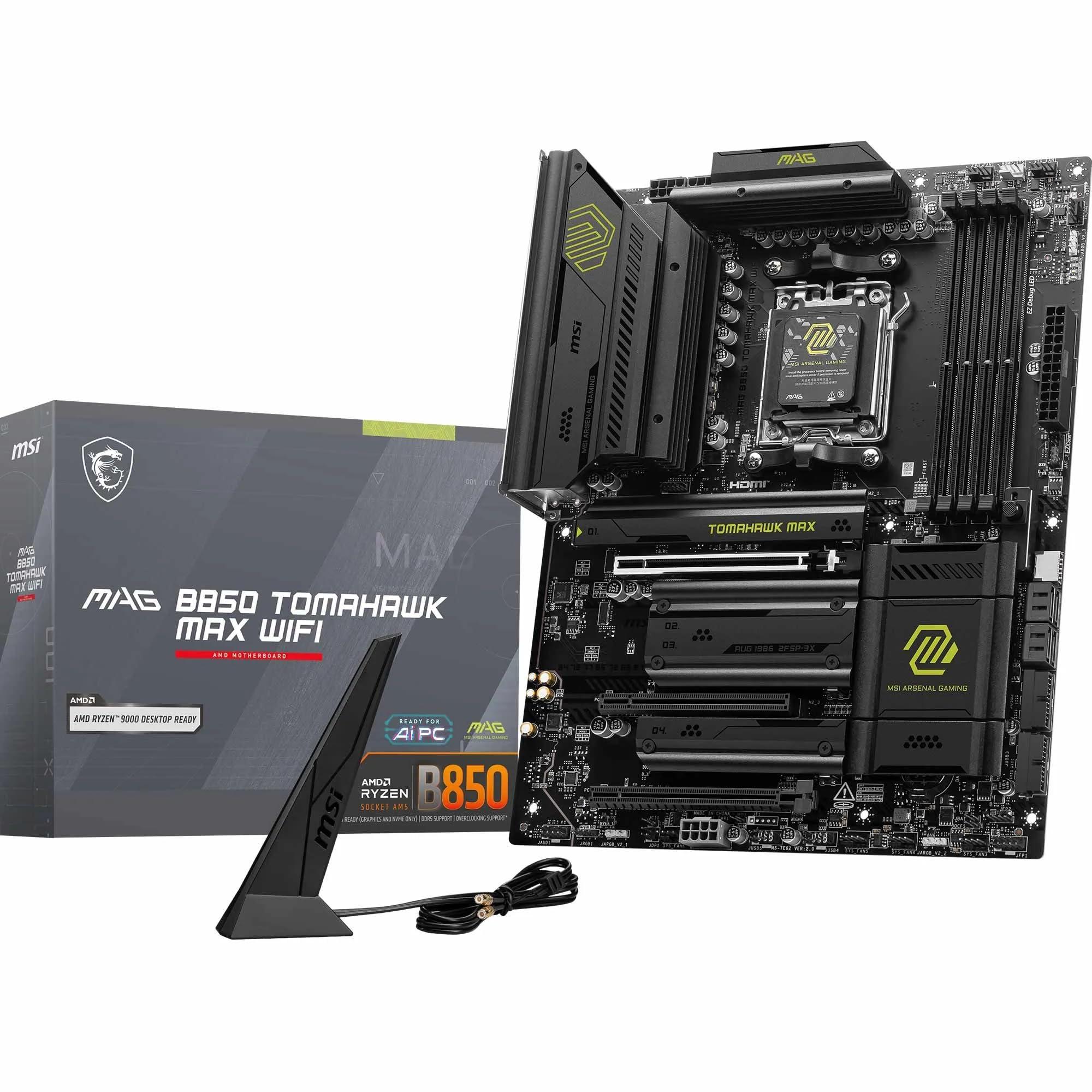 msi-mag-b850-tomahawk-max-wifi-scheda-madre-atx-supporta-processori-amd-ryzen-9000-8000-7000-am5-80a-sps-vrm-ddr5-memory-boost-8400-mt-s-oc-pcie-5-0-x16-m-2-gen5-wi-fi-7-5g-lan