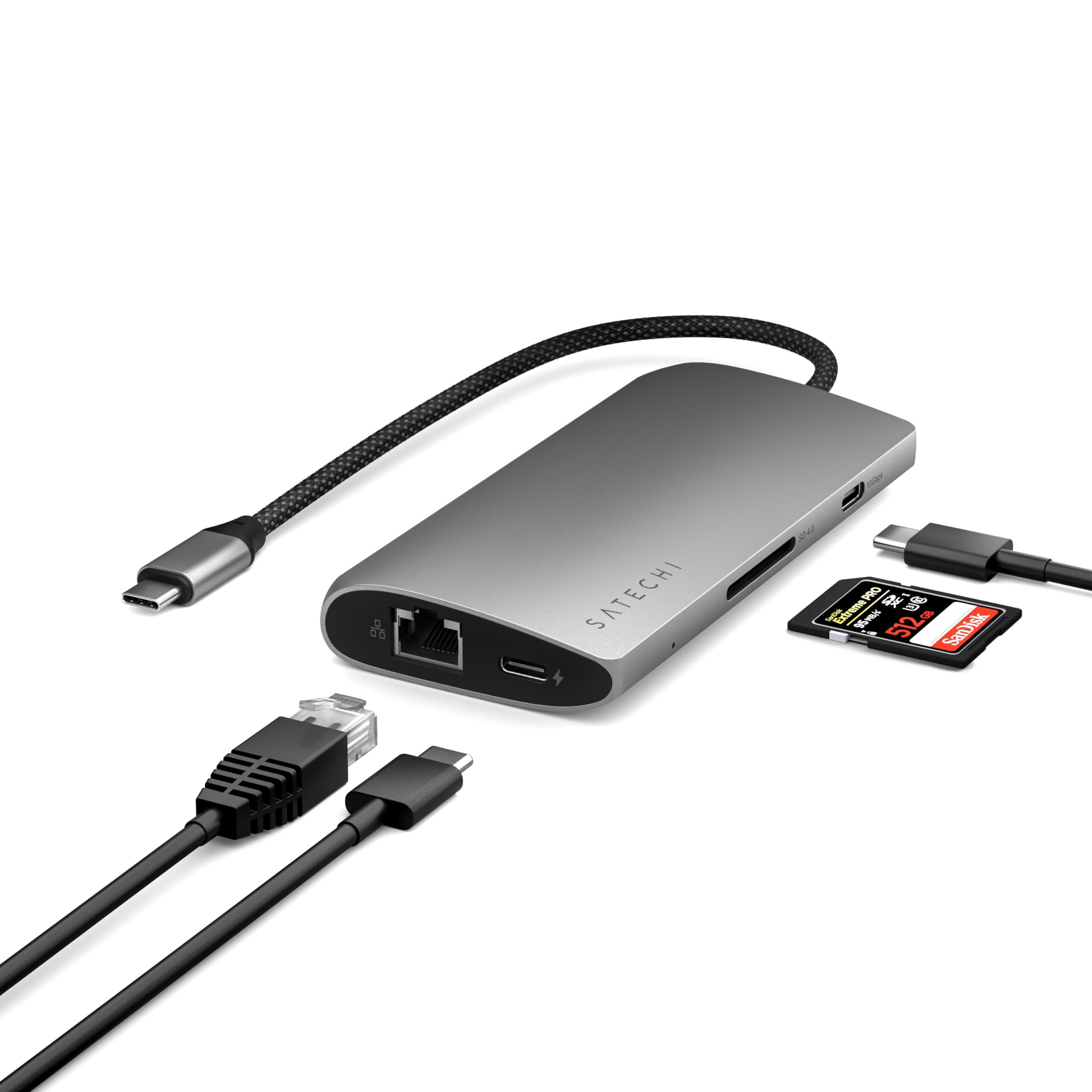 satechi-8-in-1-hub-usb-c-v3-con-hdmi-8k-30hz-o-4k-120hz-ricarica-pd-100w-ethernet-4x-porte-usb-c-10gbps-e-lettore-schede-sd-uhs-ii-per-macbook-air-pro-pc-portatile-grigio