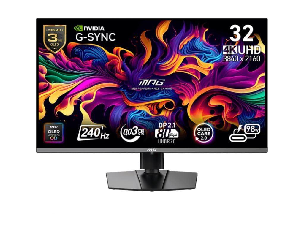 msi-mpg-322urxde-qd-oled-oled-monitor-gaming-81-3-cm-32-31-5-sichtbar-3840-x-2160-uhd-240-hz-1000-cd-m-1500000-1-displayhdr-400-true-black-0-03-ms-2xhdmi-displayport-usb
