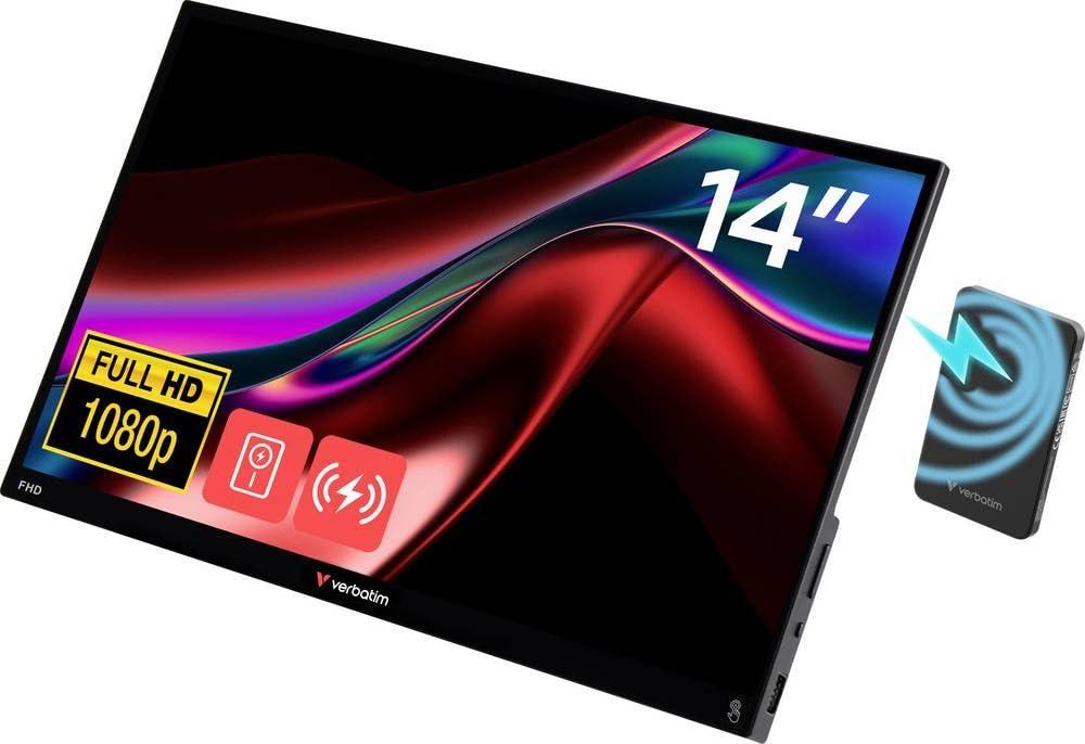 verbatim-pmt-14-schermo-touch-screen-portatile-14-in-plastica-con-power-bank-5000-mah-schermo-portatile-full-hd-per-laptop-tablet-smartphone-ps5-nintendo-switch-con-usb-c-e-porta-hdmi