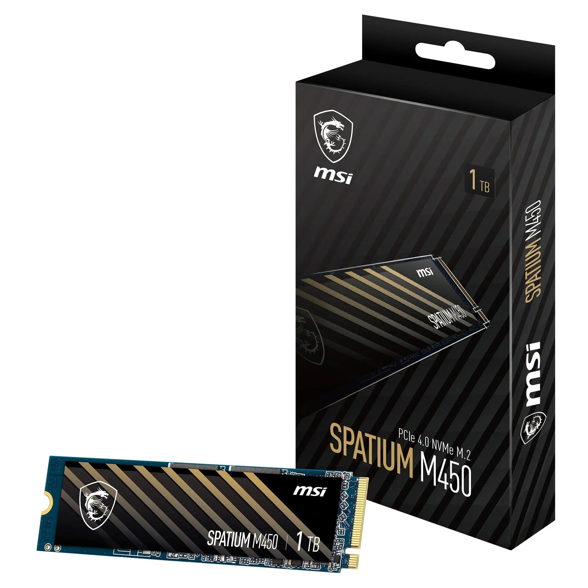msi-spatium-m450-ssd-1tb-unita-a-stato-solido-interna-pcie-4-0-nvme-m-2-v1-3400-mb-s-in-lettura-e-2400-mb-s-in-scrittura-nand-3d-sicurezza-dati-integrata-centro-5-anni-di-garanzia-350-tbw