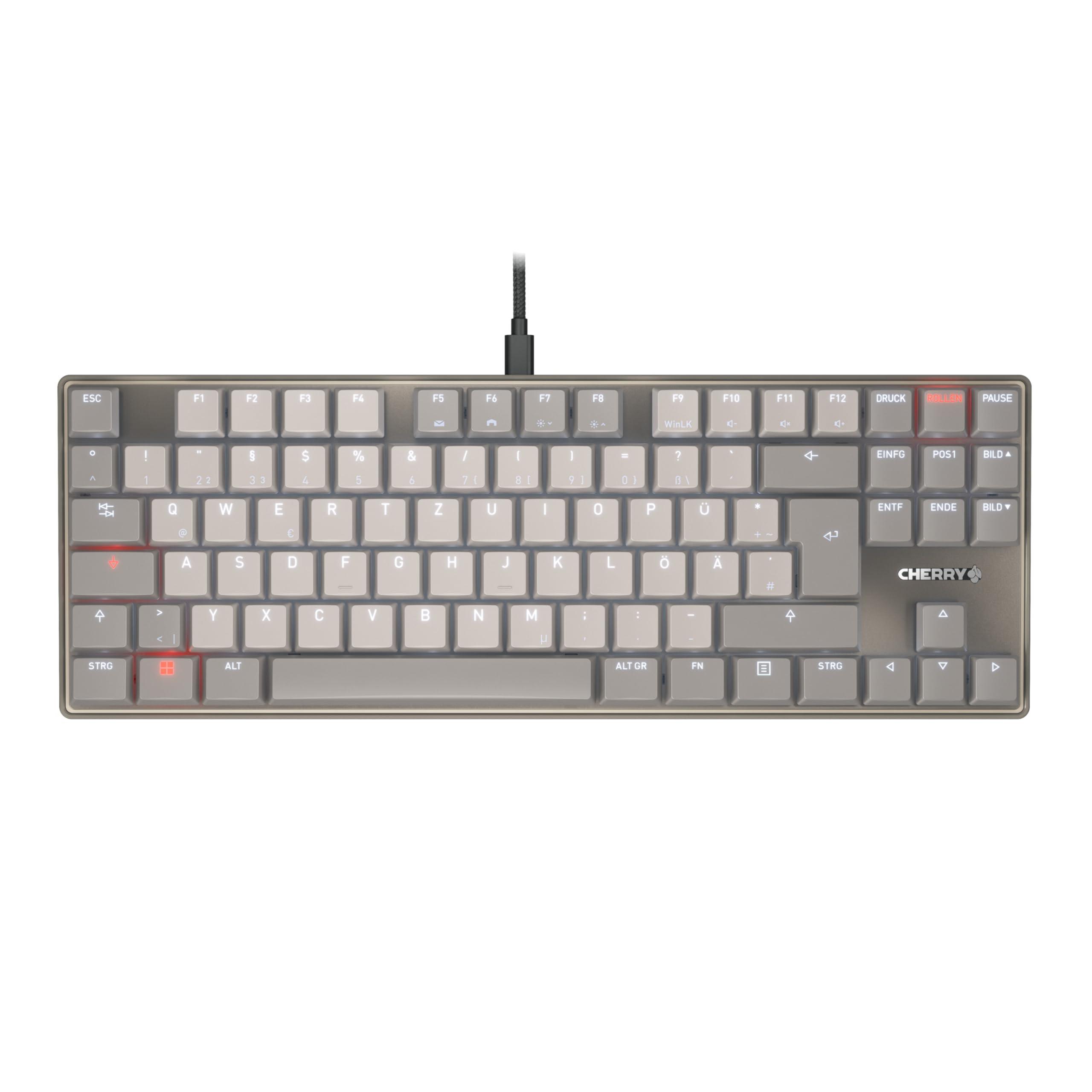 cherry-kc-500-mx-lp-tkl-tastiera-meccanica-a-basso-profilo-senza-tastierino-numerico-layout-tedesco-qwertz-usb-a-interruttori-mx-lp-2-0-ivory-grigio