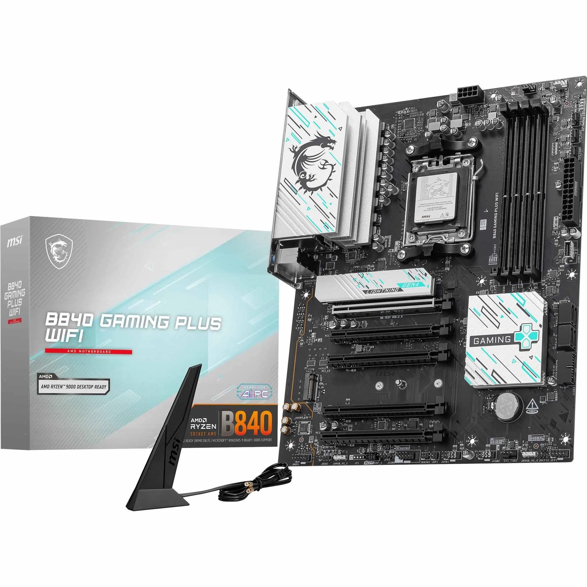msi-b840-gaming-plus-wifi-scheda-madre-atx-supporta-processori-amd-ryzen-9000-8000-7000-socket-am5-ddr5-fino-a-8000-mt-s-oc-pcie-4-0-x16-m-2-gen4-wi-fi-7-lan-2-5g