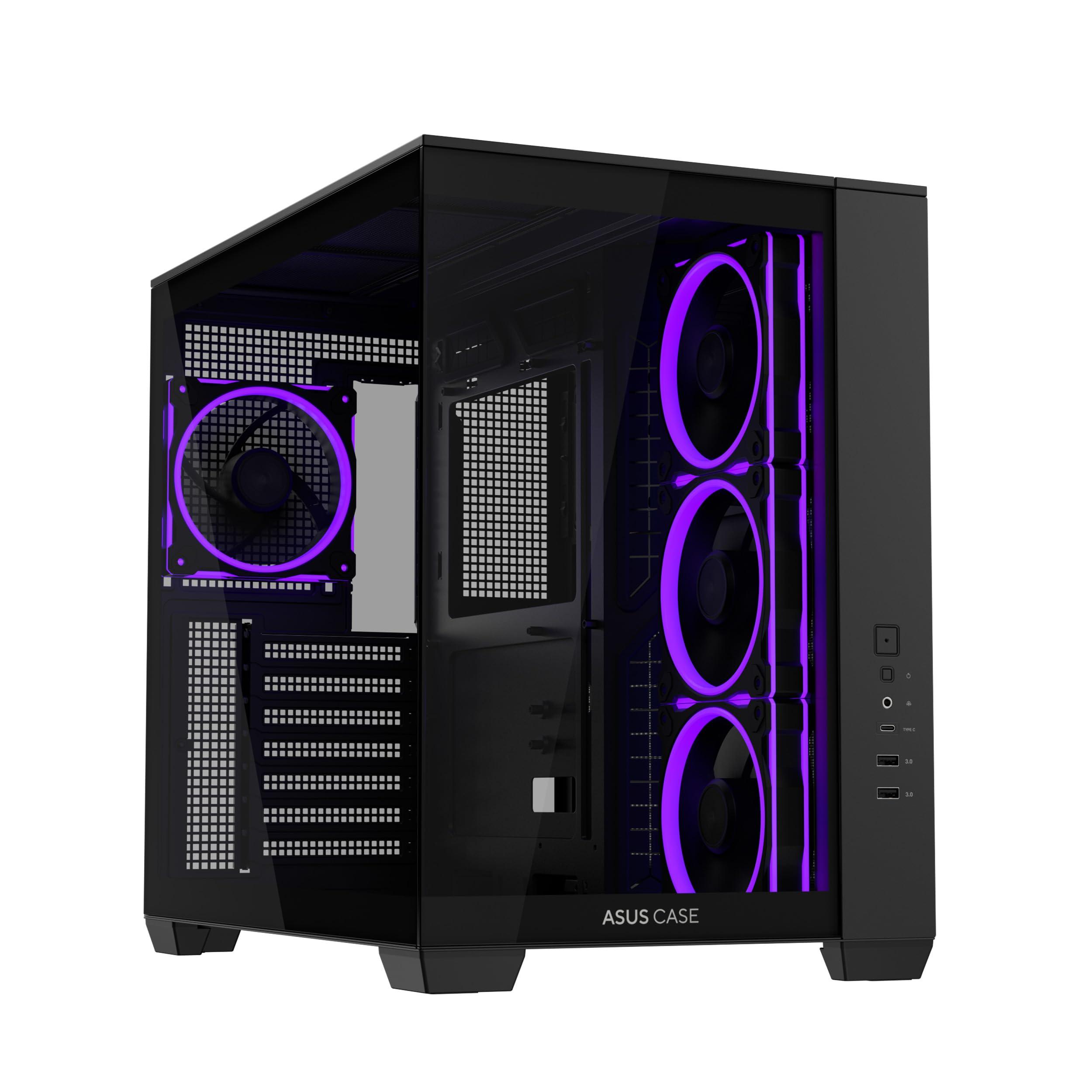 asus-a32-plus-tg-argb-black-case-atx-a-doppia-camera-supporta-radiatori-da-360-mm-e-schede-grafiche-da-420-mm-4-ventole-argb-preinstallate-gestione-pulita-dei-cavi-design-panoramico-nero