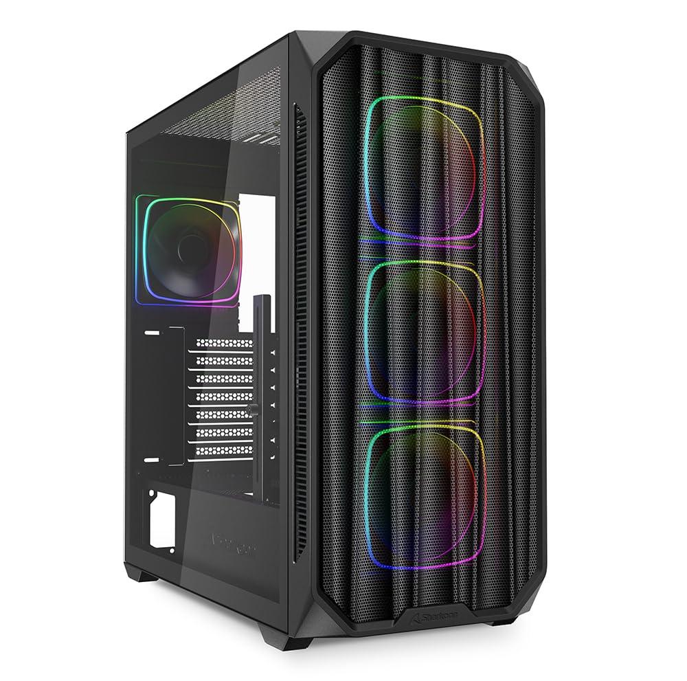 sharkoon-ak5m-rgb-midi-tower-nero-ak5-rgb-black-atx-schwarz
