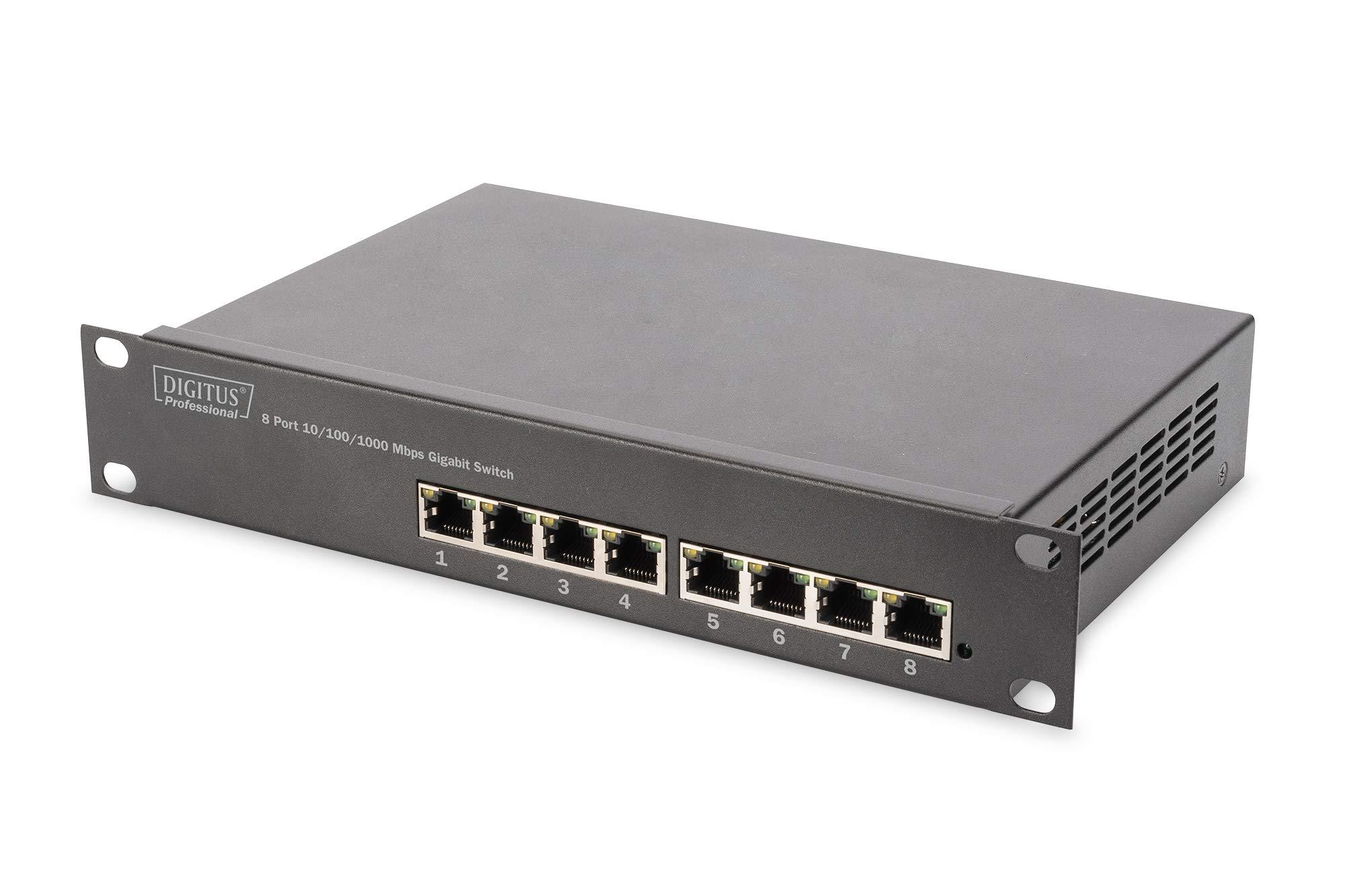 digitus-switch-di-rete-gigabit-ethernet-10-pollici-8-porte-non-gestito-backplane-16-gbps-auto-mdi-mdi-x-nero