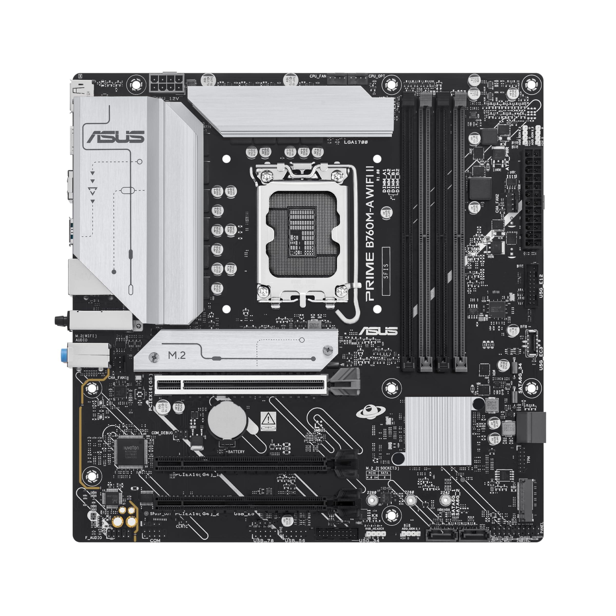 asus-prime-b760m-a-wifi-ii-motherboard-micro-atx-lga1700-sockel-b760-chipsatz-usb-3-2-gen-1-usb-c-3-2-gen-1-usb-3-2-gen-2-2-5-gigabit-lan-wi-fi-6e-bluetooth-onboard-grafik-cpu-erfo