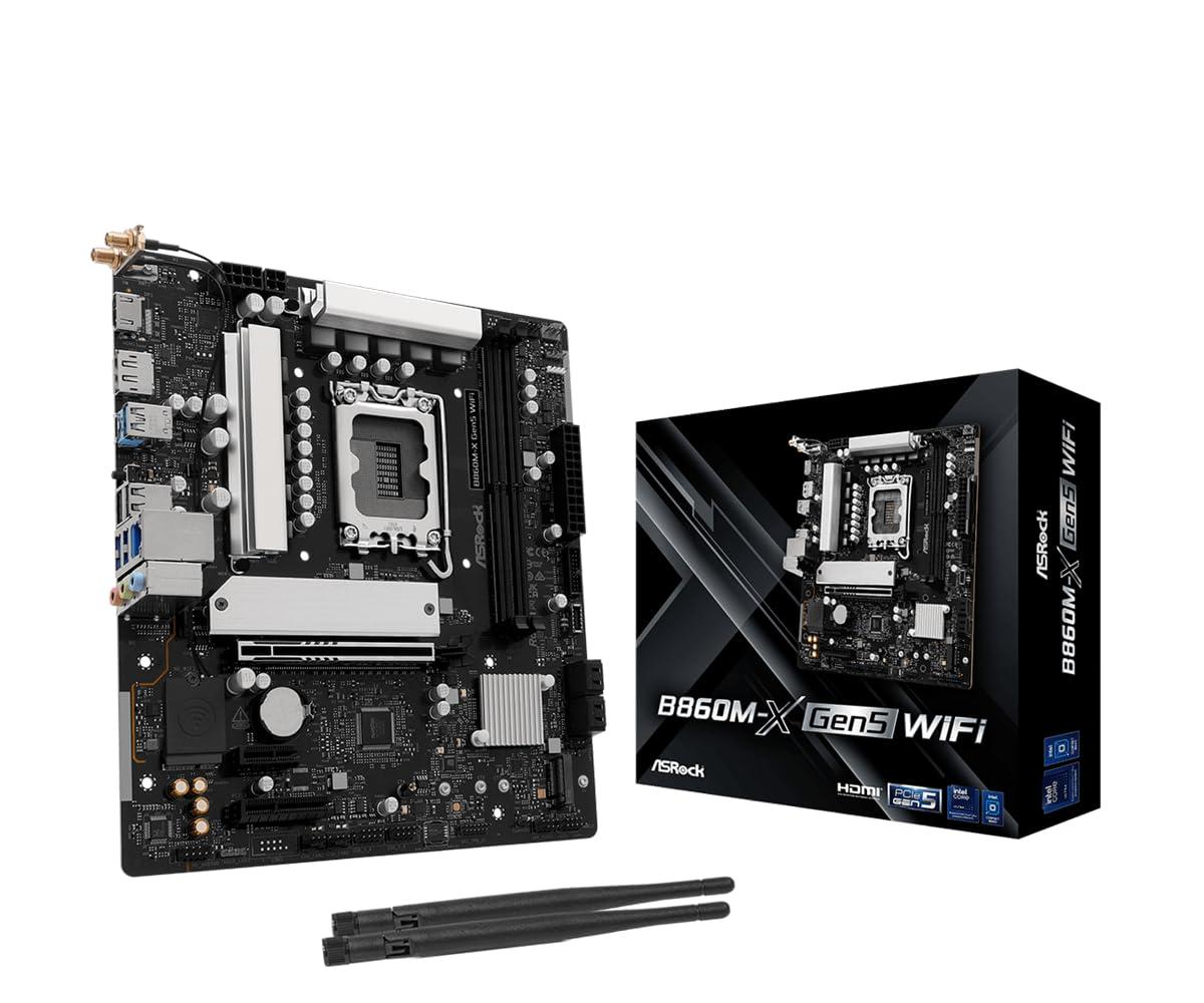 asrock-scheda-madre-b860m-x-gen5-wifi-lga1851-micro-atx-supporta-processori-intel-core-ultra-series-2-ddr5-9066-oc-pcie-5-0-x16-wifi-6e-2-5g-lan