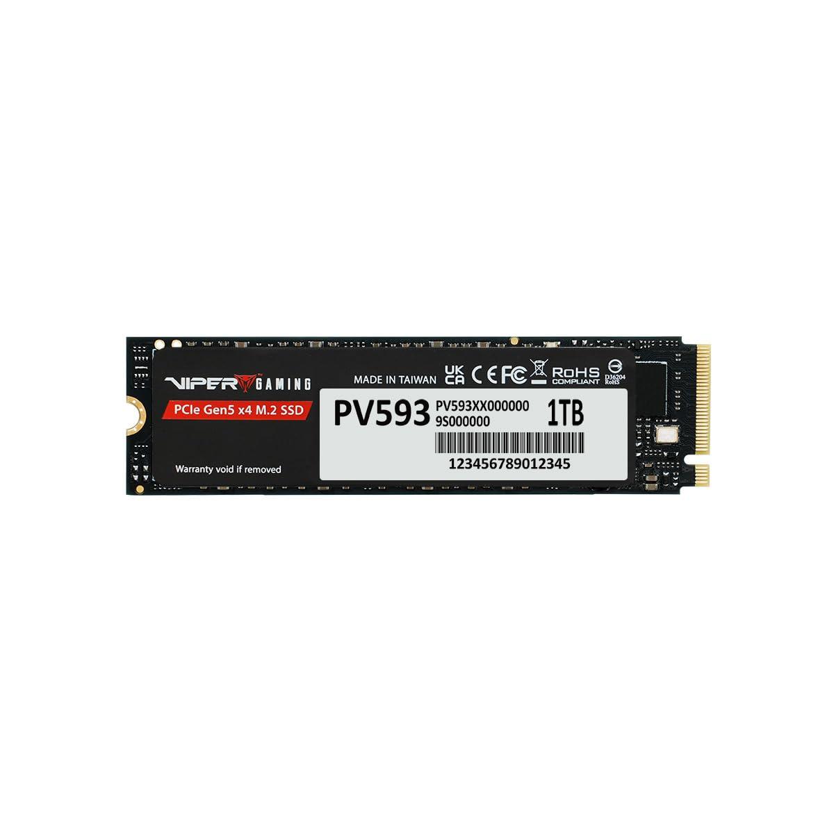 patriot-viper-pv593-1tb-internal-ssd-nvme-pcie-gen-5x4-m-2-2280-sequential-read-cdm-up-to-14-000mb-s-sequential-write-cdm-up-to-10-000mb-s-solid-state-drive-pv593p1tbm28h