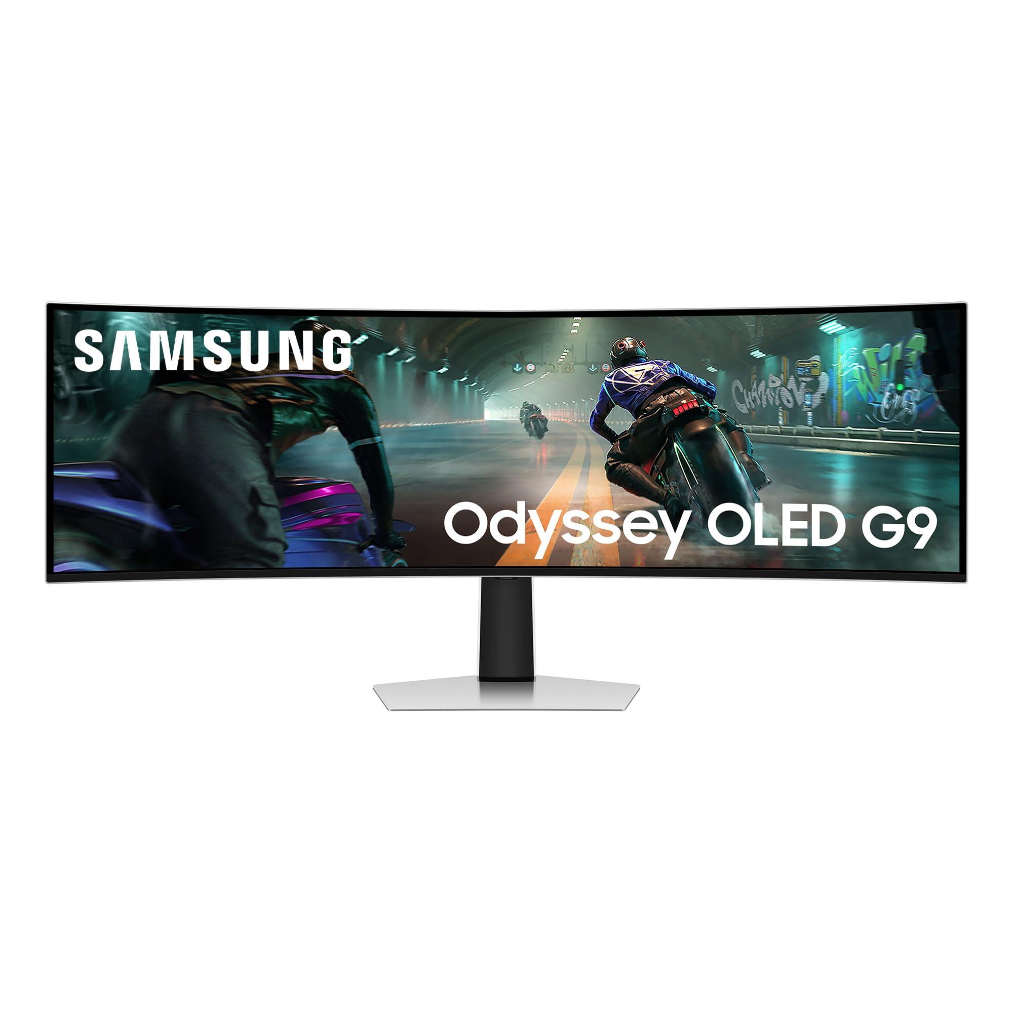 samsung-monitor-gaming-odyssey-oled-g9-s49dg912-curvo-1800r-49-5120x1440-dqhd-32-9-hdr10-qd-oled-144hz-0-03ms-gtg-compatibilta-g-sync-hdmi-2-1-micro-hdmi-dp-ingresso-audio