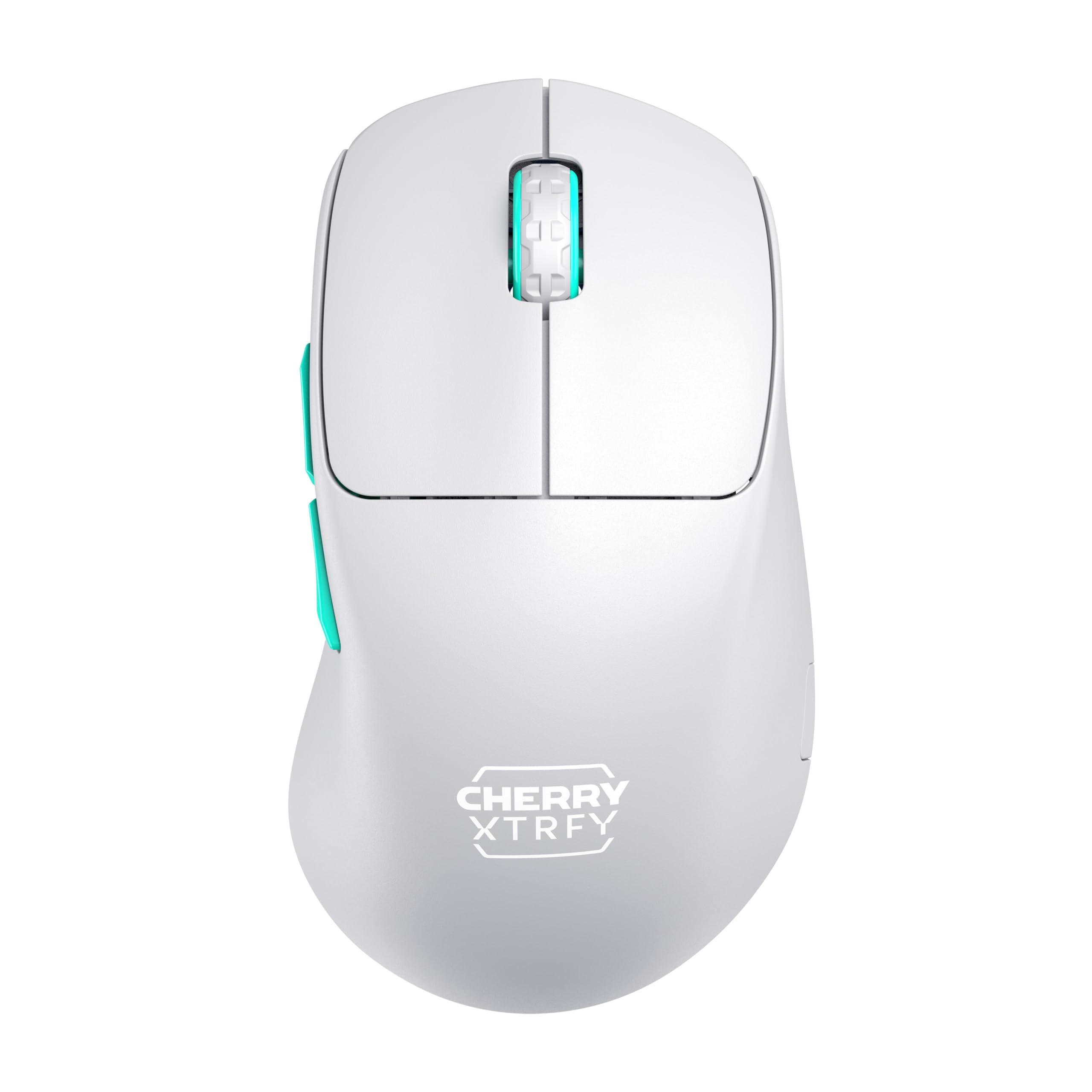 cherry-xtrfy-m64-wireless-mouse-da-gioco-ultraleggero-senza-filo-radio-a-2-4-ghz-ottimizzato-per-esports-forma-ergonomica-con-parte-anteriore-piatta-bianco