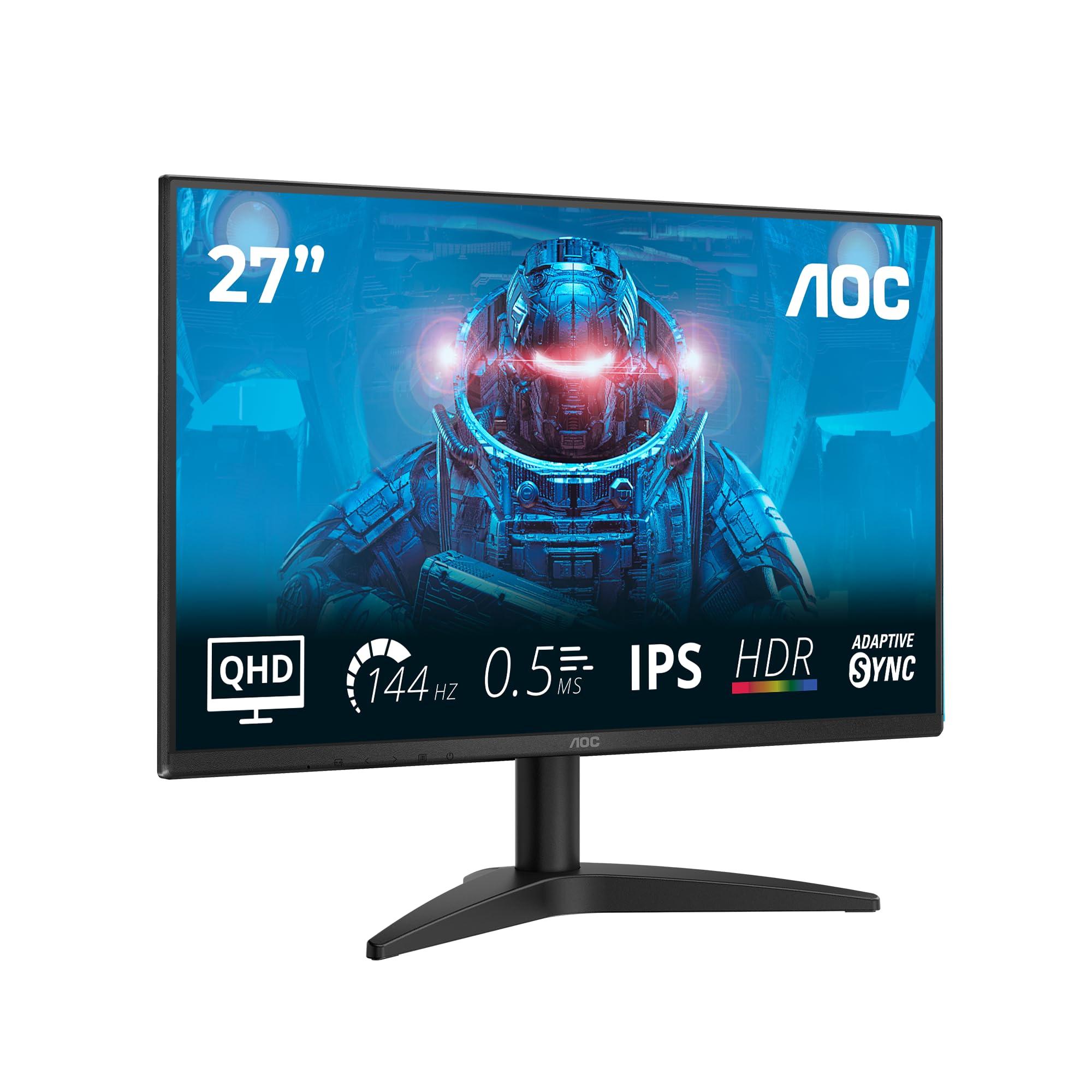 monitor-aoc-q27b36x-da-27-pollici-wqhd-144-hz-pannello-ips-mprt-da-0-5-ms-sincronizzazione-adattiva-hdr10-2560x1440-hdmi-1x-2-0-dp-1-4-nero
