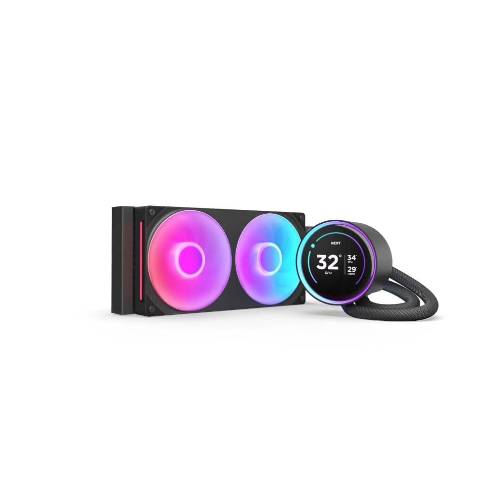 nzxt-kraken-core-240-rgb-raffreddamento-a-liquido-cpu-aio-240-mm-radiatore-240-mm-ventola-single-frame-da-240-mm-compatibile-con-intel-lga-1851-1700-1200-115x-e-amd-am5-am4-nero