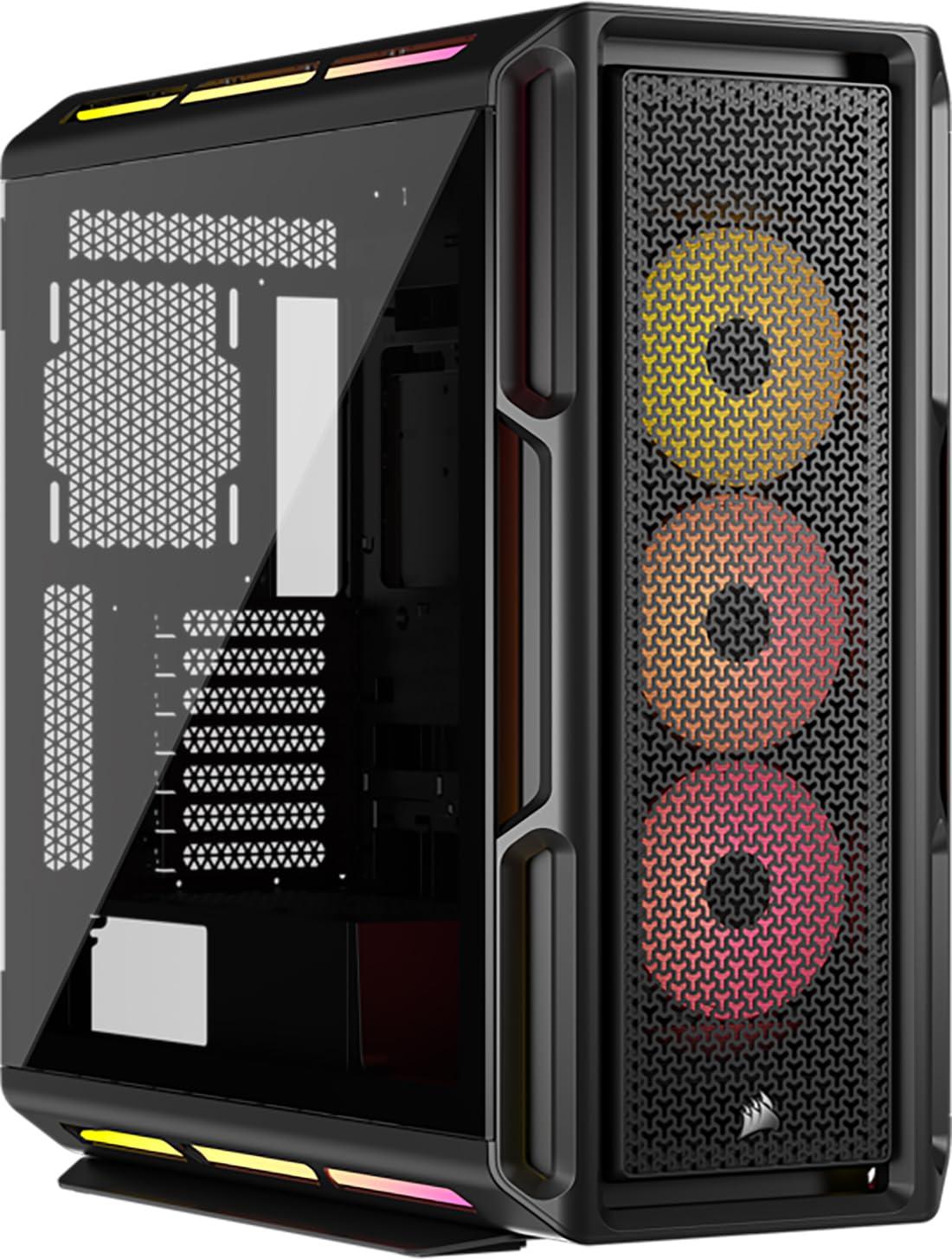corsair-icue-link-5000t-lx-rgb-mid-tower-atx-pc-case-3-ventole-lx120-rgb-preinstallate-strisce-luminose-aurora-integrate-interni-spaziosi-hub-di-sistema-icue-link-incluso-nero