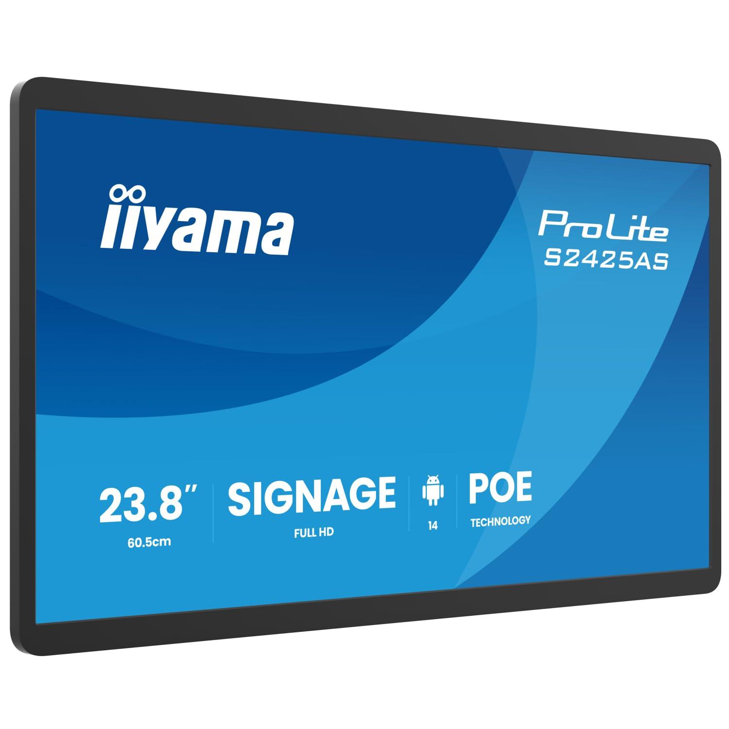 iiyama-prolite-s2425as-b1p-display-digitale-da-60-5-cm-23-8-ips-led-full-hd-usb-c-audio-usb-2-0-3-2-rj45-android-14-os-iisignage-wifi-bluetooth-poe-24-7-3h-antiriflesso-colore-nero