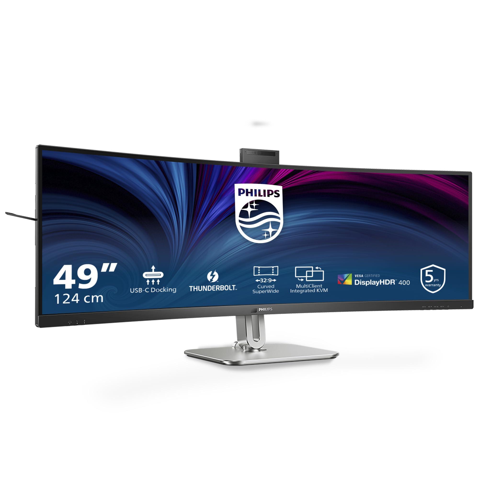 philips-49b2u6903ch-monitor-curvo-dqhd-da-49-pollici-webcam-microfono-rj45-regolabile-in-altezza-5120x1440-hdmi-displayport-usb-c-hub-usb-nero