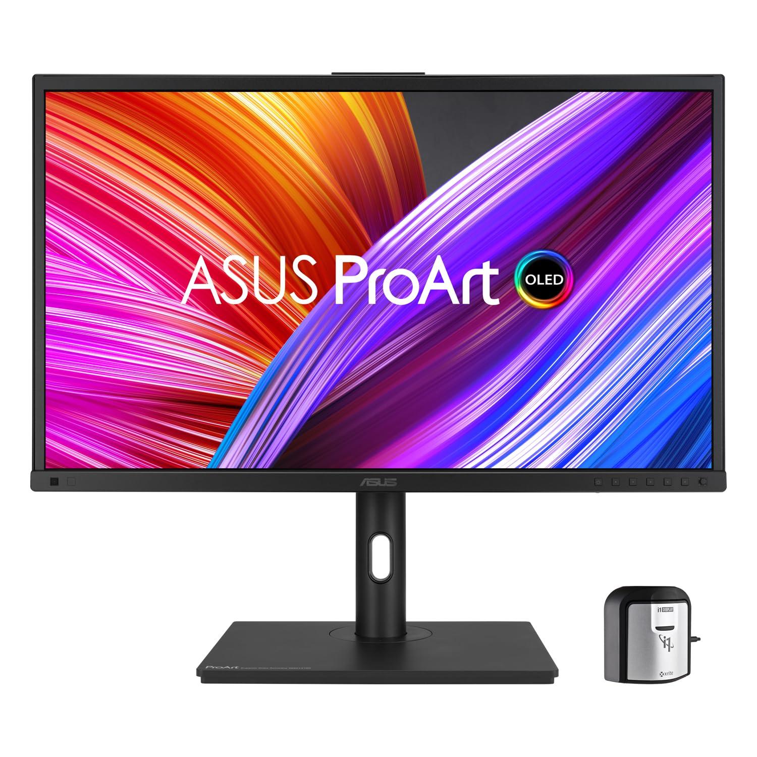 asus-proart-display-oled-pa27dce-k-monitor-professionale-da-27-pollici-26-9-4k-uhd-3840-x-2160-0-1-ms-99-dci-p3-hlg-de-1-usb-c-pd-80w-calibrazione-hardware-calman-colourspace-nero