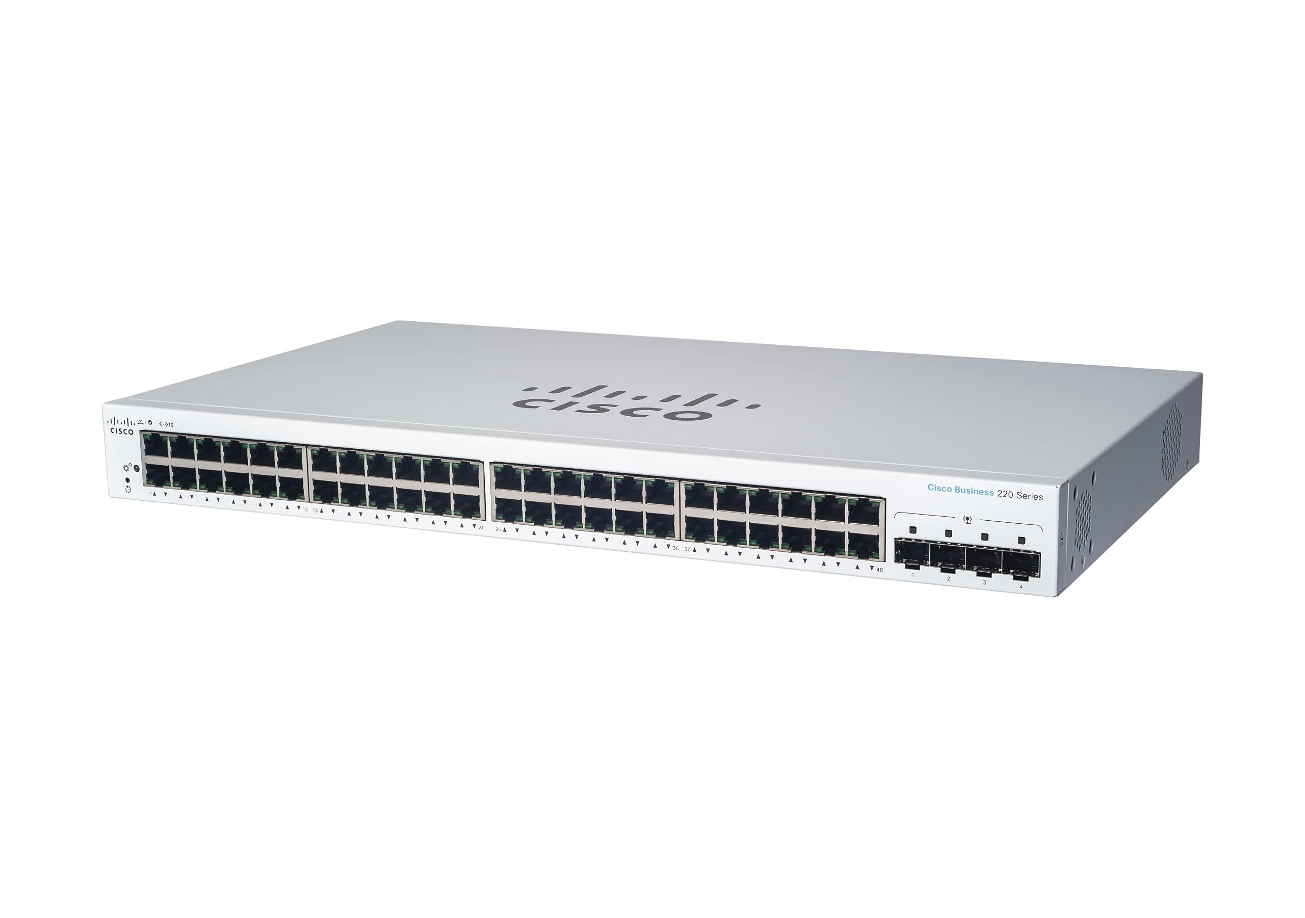 cisco-business-smart-switch-cbs220-48p-4x-48-porte-ge-poe-4-sfp-da-10g-garanzia-hardware-limitata-di-tre-anni-cbs220-48p-4x-eu