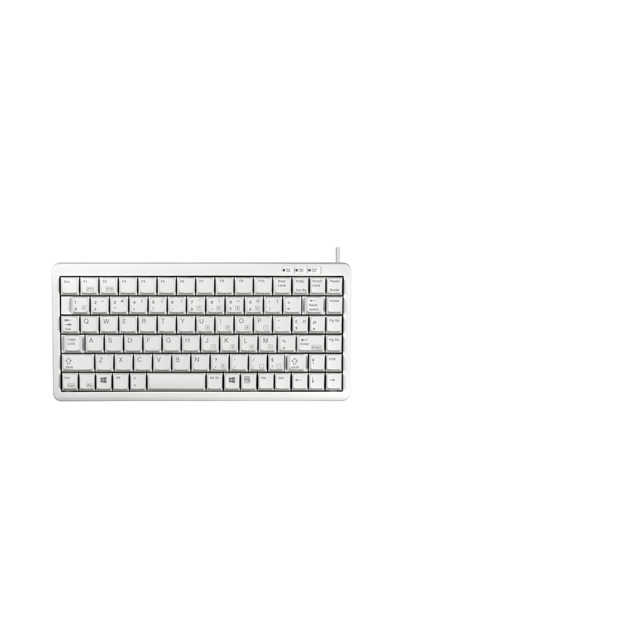 cherry-g84-4100-tastiera-meccanica-compatta-layout-francese-azerty-con-tasti-windows-con-cavo-usb-e-ps-2-interruttori-ml-grigio-chiaro