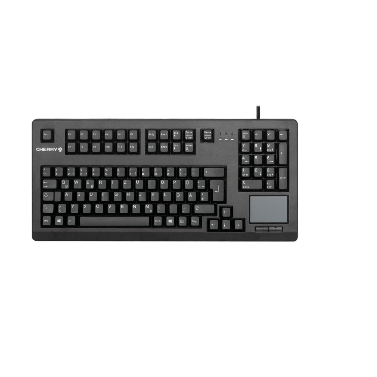 cherry-g80-11900-tastiera-meccanica-con-tastierino-numerico-touchpad-e-2-tasti-del-mouse-layout-eu-qwerty-usb-a-interruttori-mx-black-nero