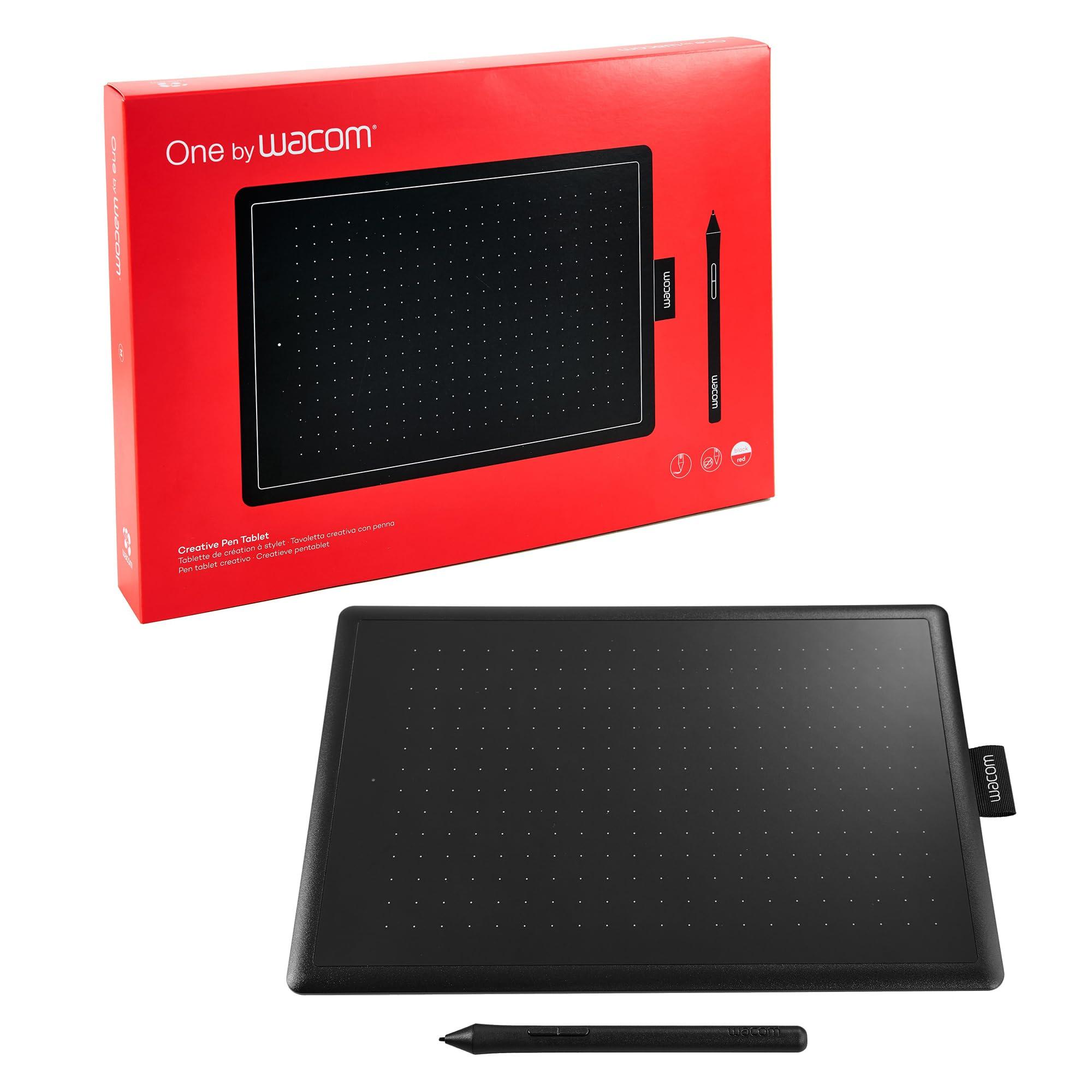 wacom-one-by-wacom-medium-tavoletta-grafica-con-penna-a-za-znero-rosso-20-6-x-28-9-x-3-5-cm-440-grammi