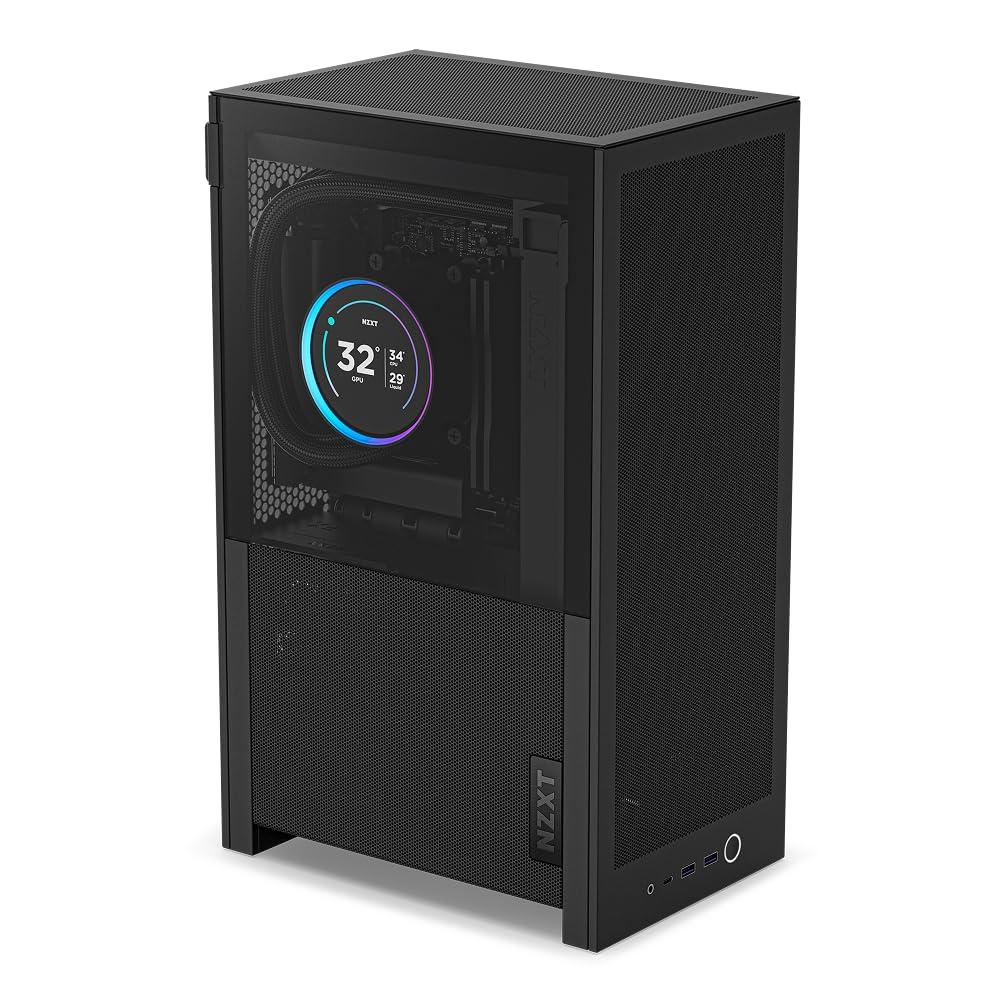 nzxt-h2-flow-case-per-pc-mini-itx-da-20-7-litri-ad-alto-flusso-d-aria-include-2-ventole-superiori-da-120-mm-e-cavo-riser-pcie-5-0-gpu-da-331-mm-radiatore-da-280-mm-nero