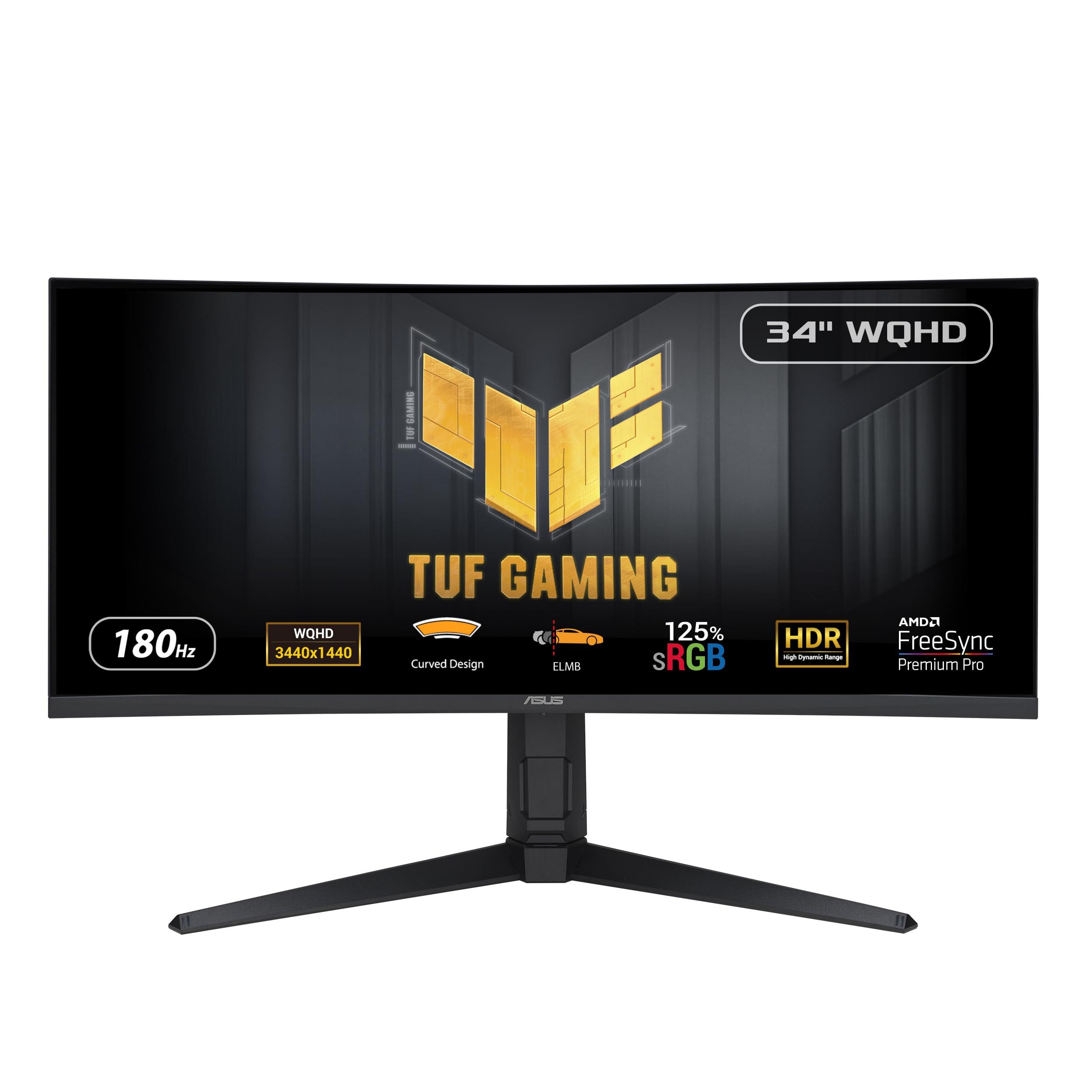 asus-tuf-gaming-vg34vql3a-monitor-gaming-curvo-34-pollici-wqhd-3440-x-1440-180hz-1500r-extreme-low-motion-blur-freesync-premium-pro-1ms-gtg-125-srgb-displayhdr-400-displaywidget-nero