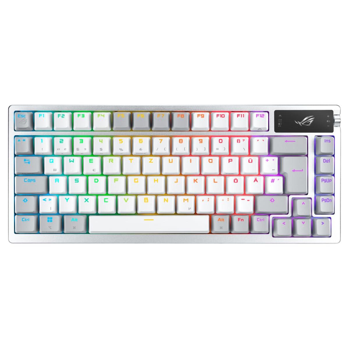 asus-rog-azoth-white-rgb-tastiera-da-gioco-qwertz-fattore-di-forma-75-interruttori-meccanici-rog-nx-display-oled-wireless-con-bluetooth-rf-2-4-ghz-usb-windows-e-macos-bianco