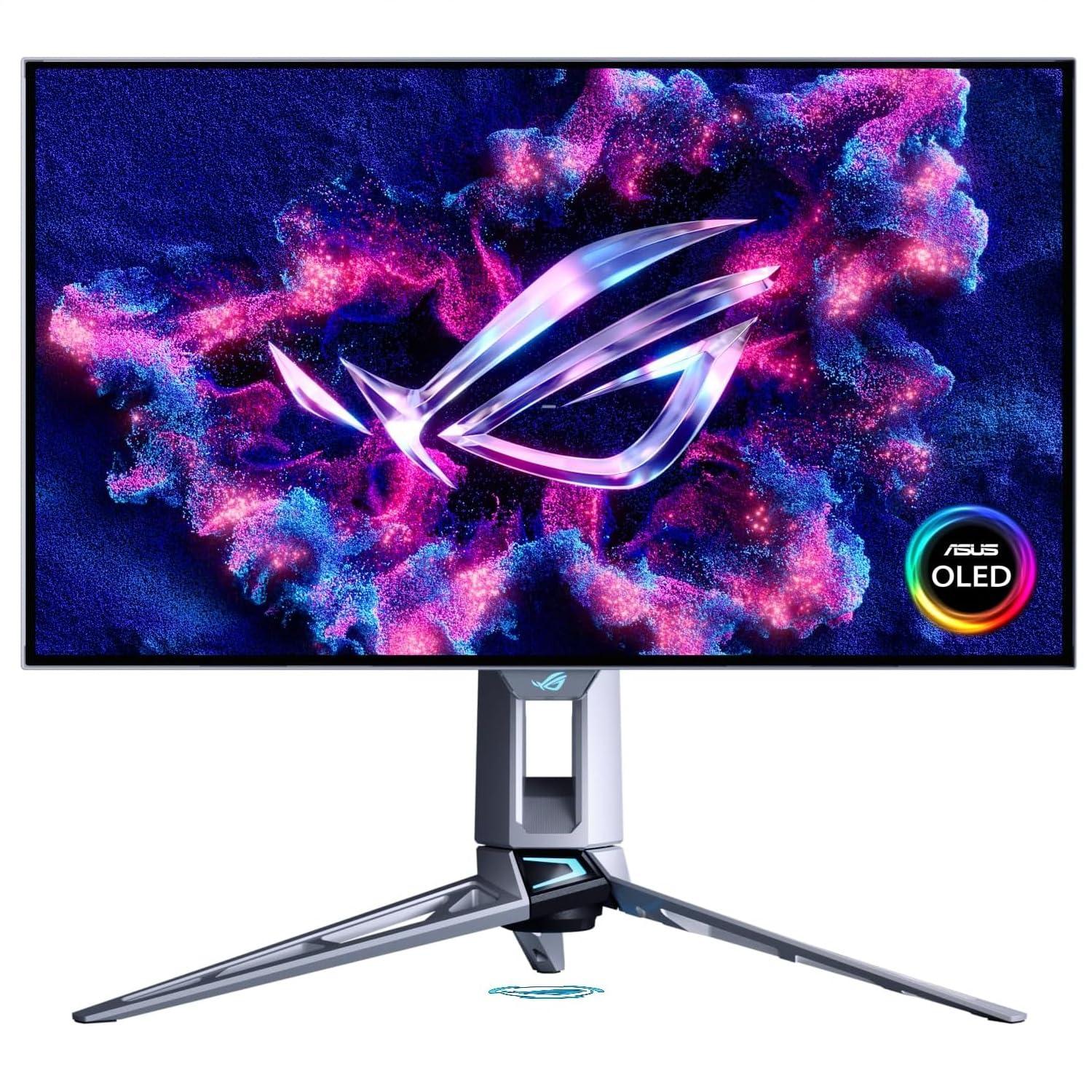 asus-rog-swift-oled-pg27aqwp-w-monitor-da-gioco-da-26-5-woled-2560x1440-trueblack-glossy-dual-mode-refresh-rate-da-540hz-a-720hz-0-02ms-gtg-compatibile-cong-sync-displayport-2-1-argento