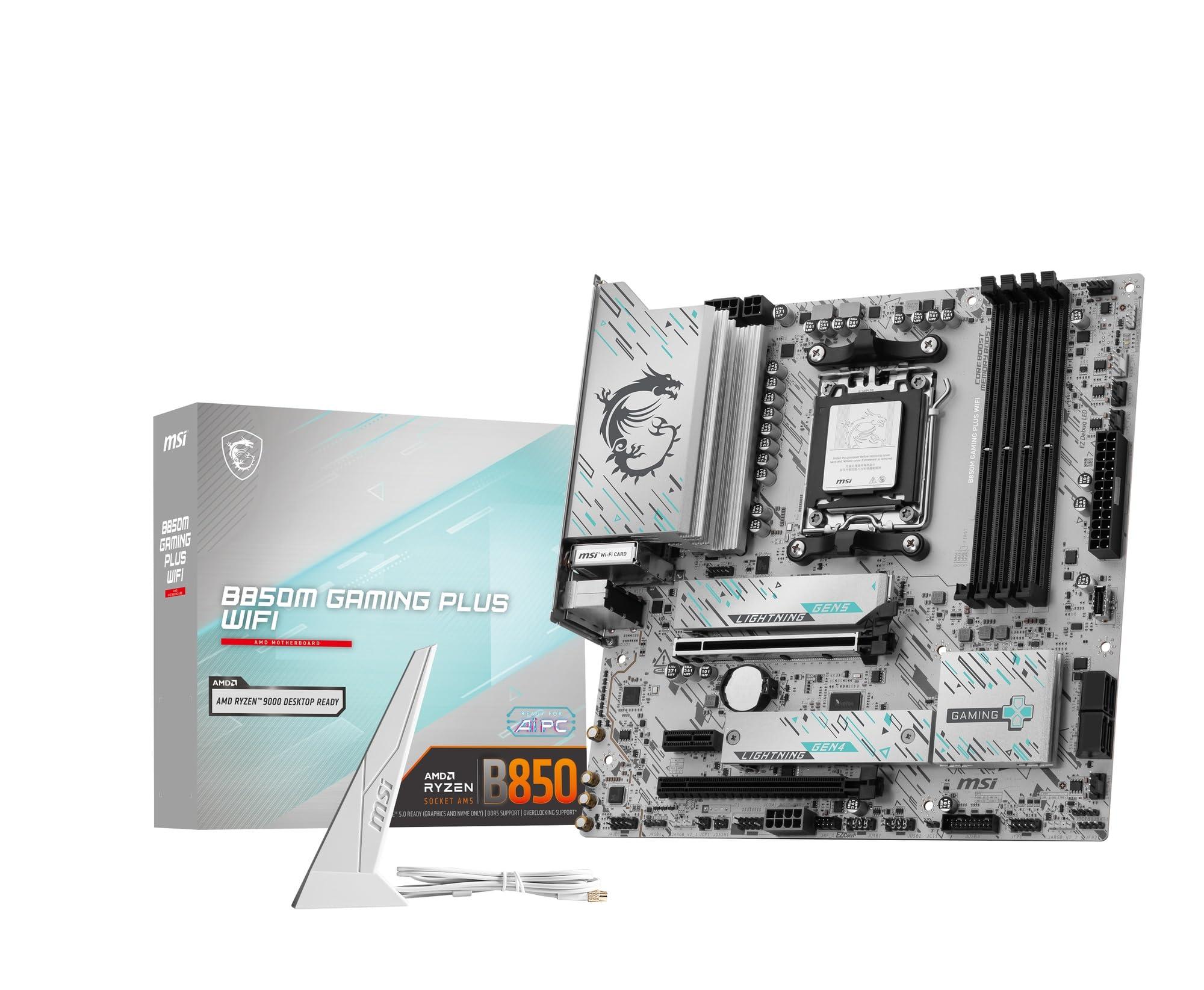 msi-b850m-gaming-plus-wifi-scheda-madre-matx-supporta-processori-amd-ryzen-serie-9000-8000-7000-socket-am5-ddr5-memory-boost-fino-a-8200-mt-s-oc-pcie-5-0-x16-e-4-0-x4-m-2-gen5-wi-fi-7