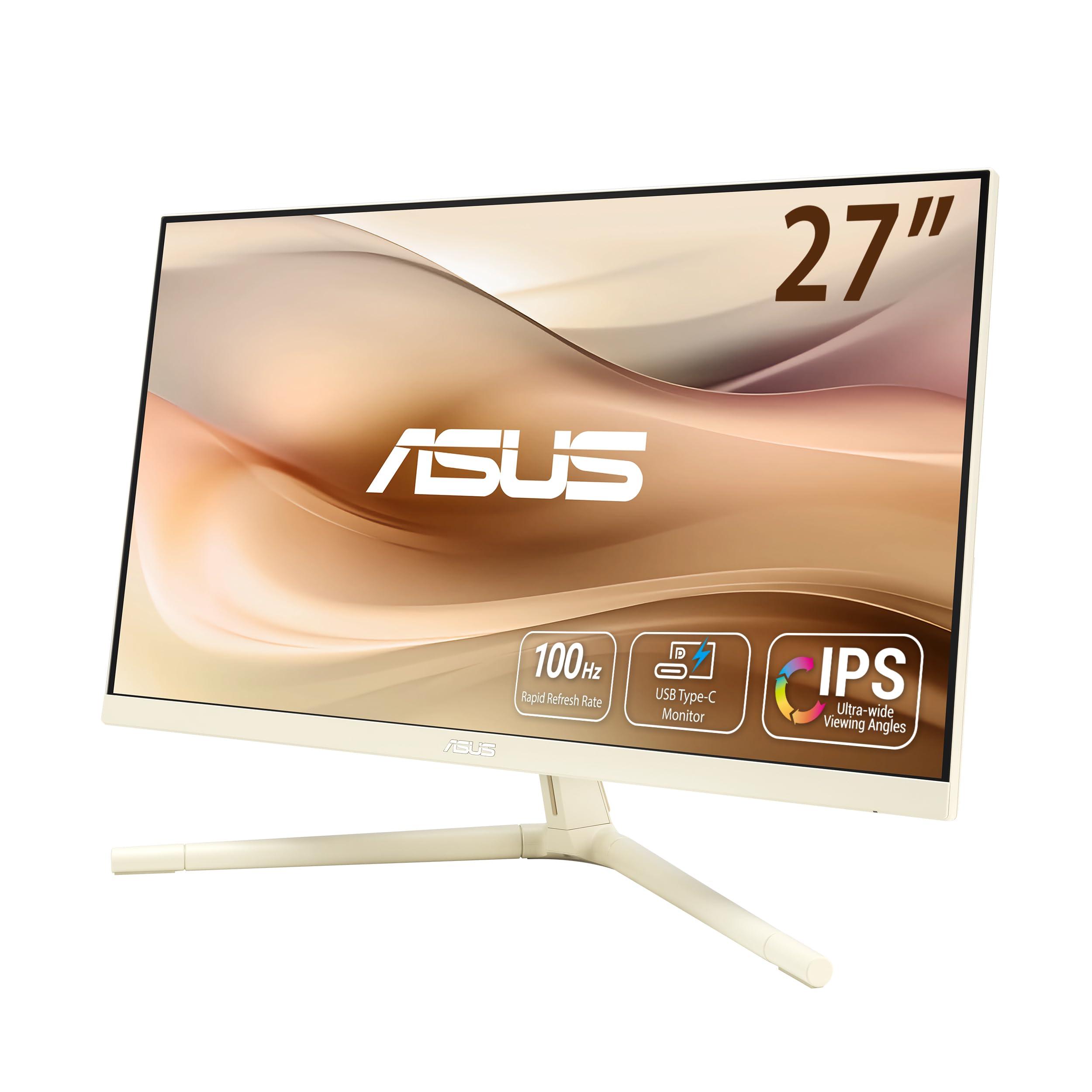 asus-vu279cfe-b-monitor-eye-care-da-27-pollici-fhd-1920-x-1080-ips-100-hz-1-ms-adaptative-sync-usb-type-c-15w-ecosostenibile-displaywidget-center-eye-care-plus-bianco-latte
