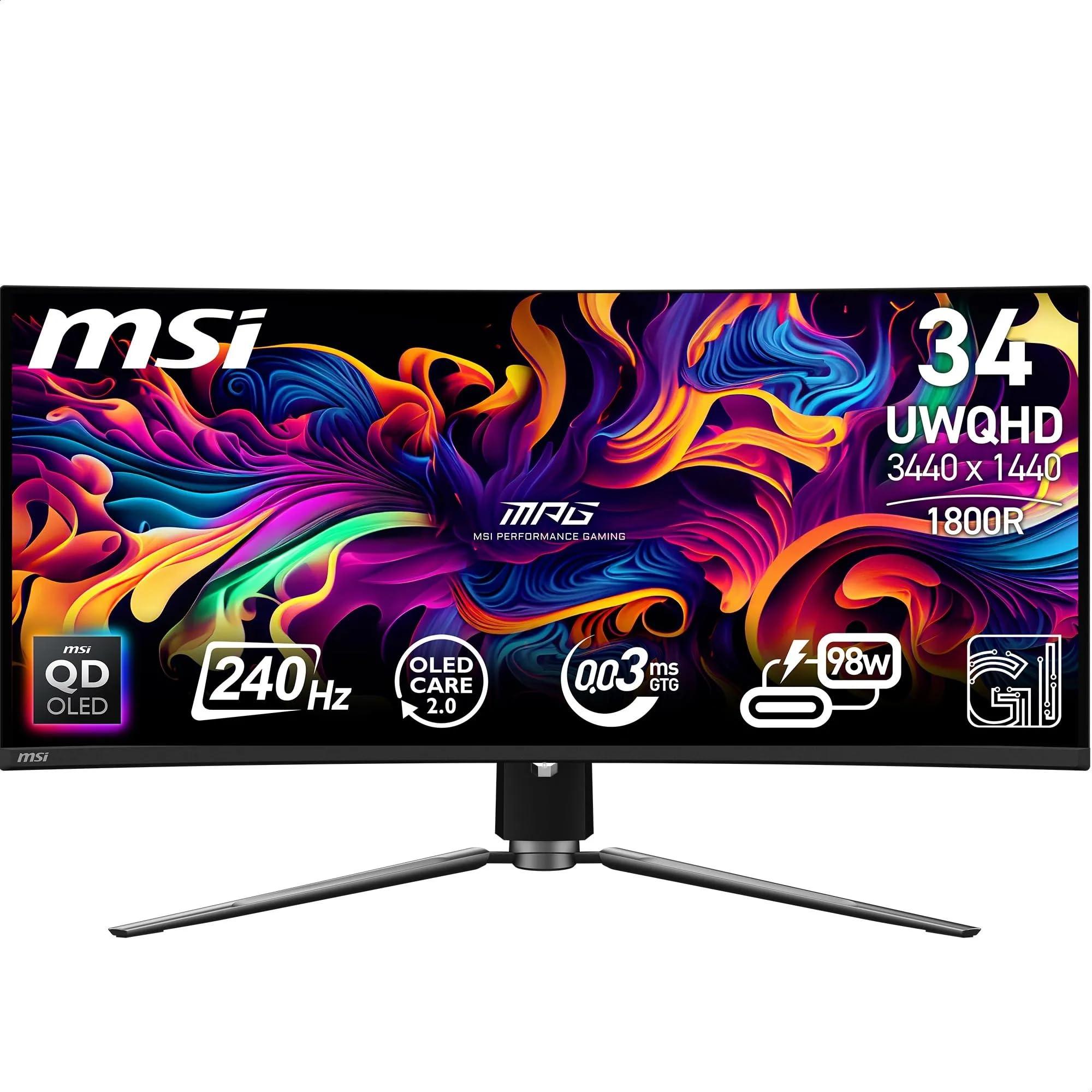 msi-mpg-341cqpx-qd-oled-monitor-curvo-gaming-34-uwqhd-pannello-qd-oled-3440-x-1440-21-9-240hz-0-03ms-99-3-dci-p3-de-2-displayhdr-true-black-400-dp-1-4a-hdmi-usb-type-c-pd-98w