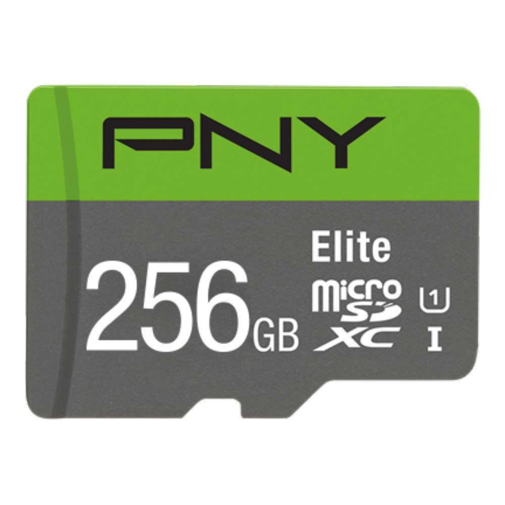 pny-elite-scheda-di-memoria-microsdxc-256gb-adattatore-sd-velocita-di-lettura-fino-a-100mb-s-classe-10-uhs-i-u1-per-video-full-hd